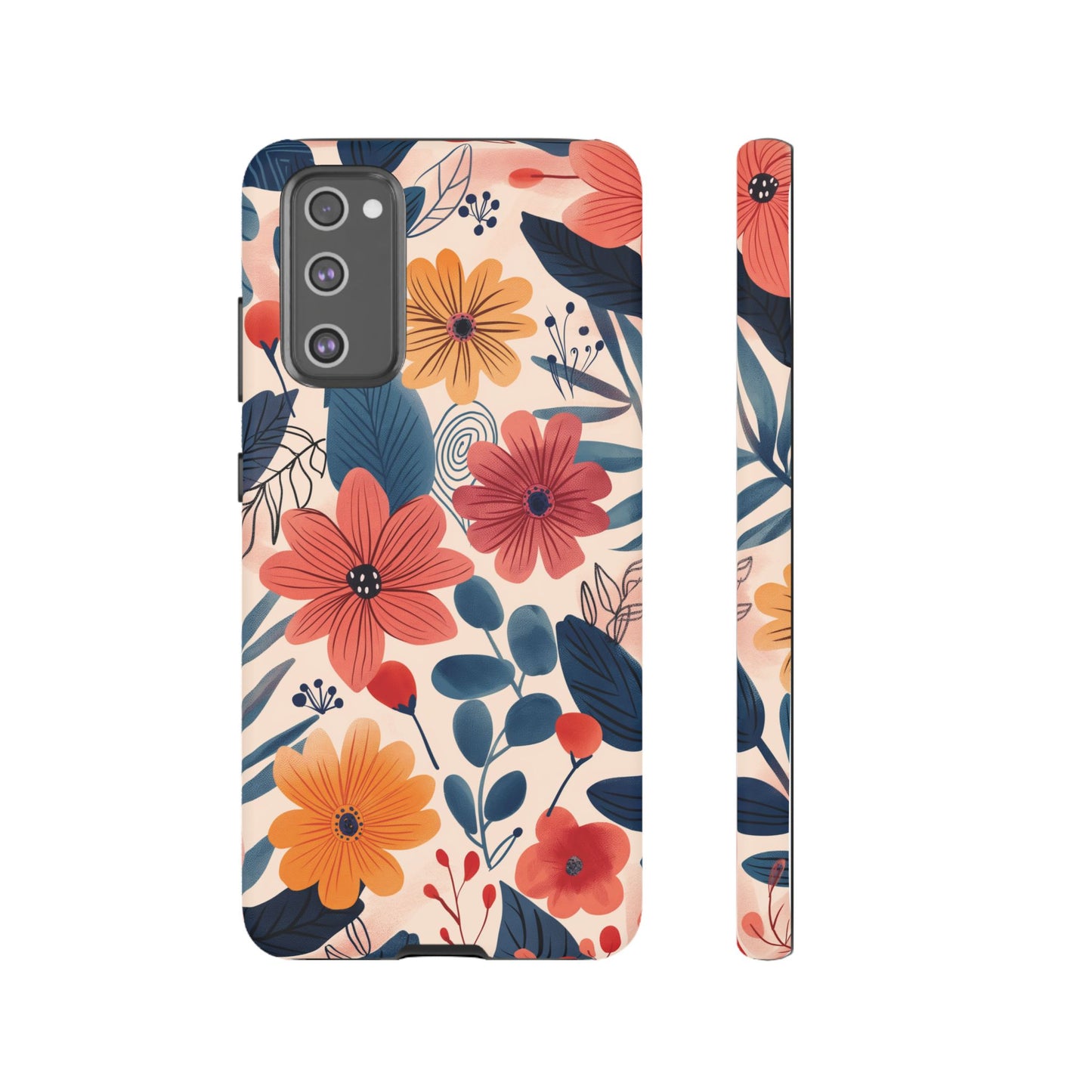 Bright Floral Garden Phone Case – Vibrant Artistic Design for iPhone, Samsung, Google Pixel
