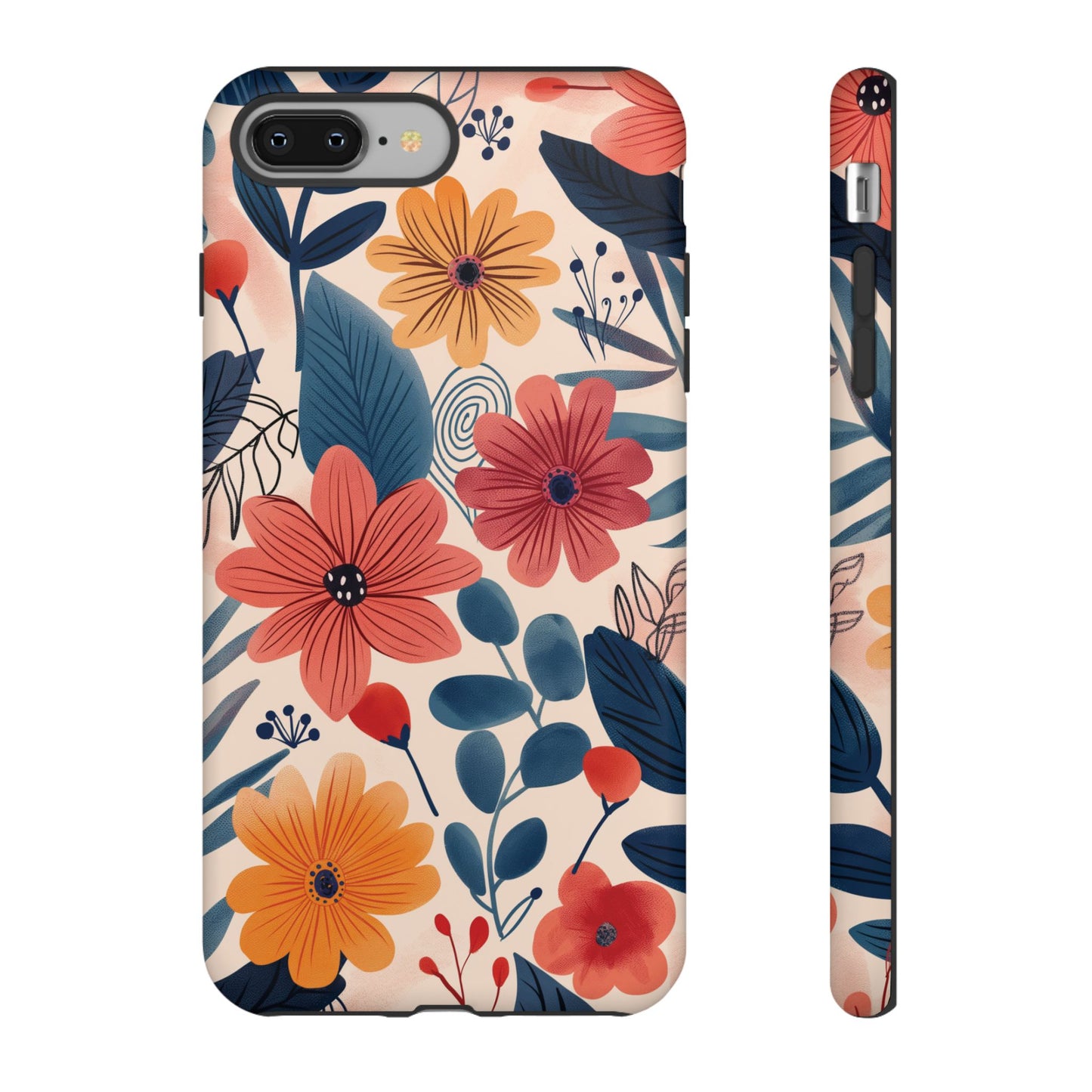 Bright Floral Garden Phone Case – Vibrant Artistic Design for iPhone, Samsung, Google Pixel