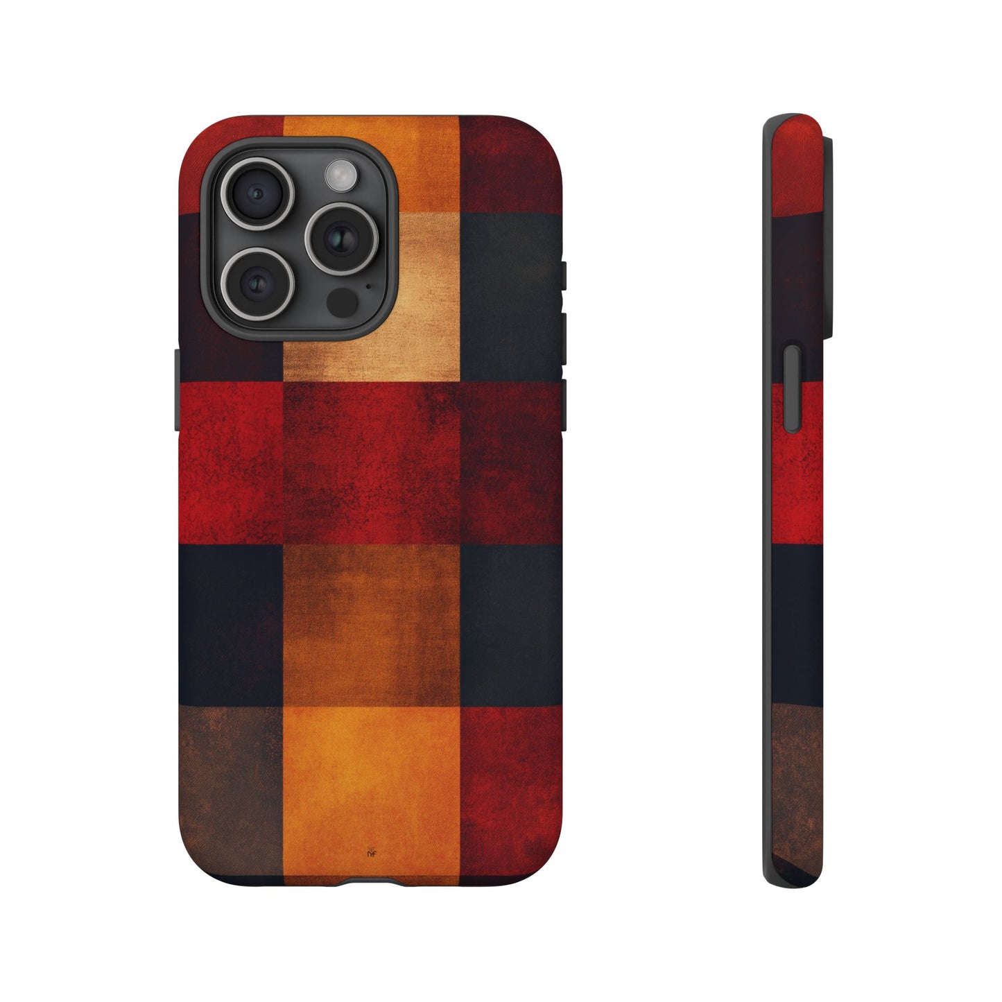 Rustic Plaid Pattern Phone Case – Cozy Fall Design for iPhone, Samsung, Google Pixel