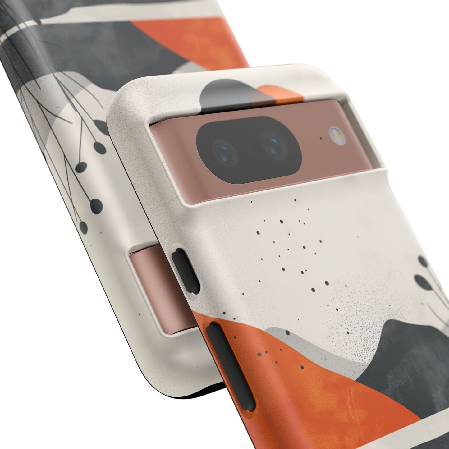 Minimalist Sunset Mountain Phone Case – Modern Abstract Design for iPhone, Samsung, Google Pixel