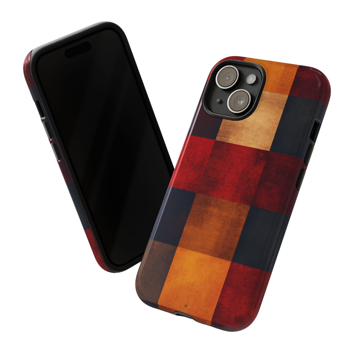 Rustic Plaid Pattern Phone Case – Cozy Fall Design for iPhone, Samsung, Google Pixel