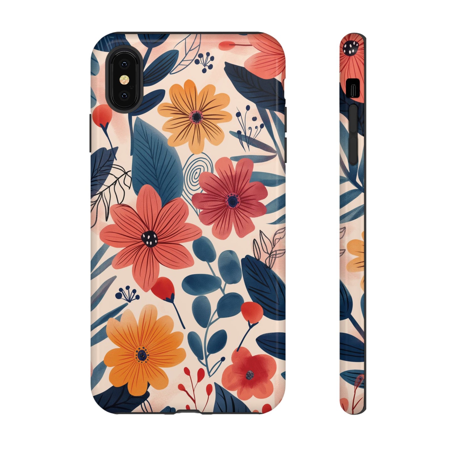 Bright Floral Garden Phone Case – Vibrant Artistic Design for iPhone, Samsung, Google Pixel