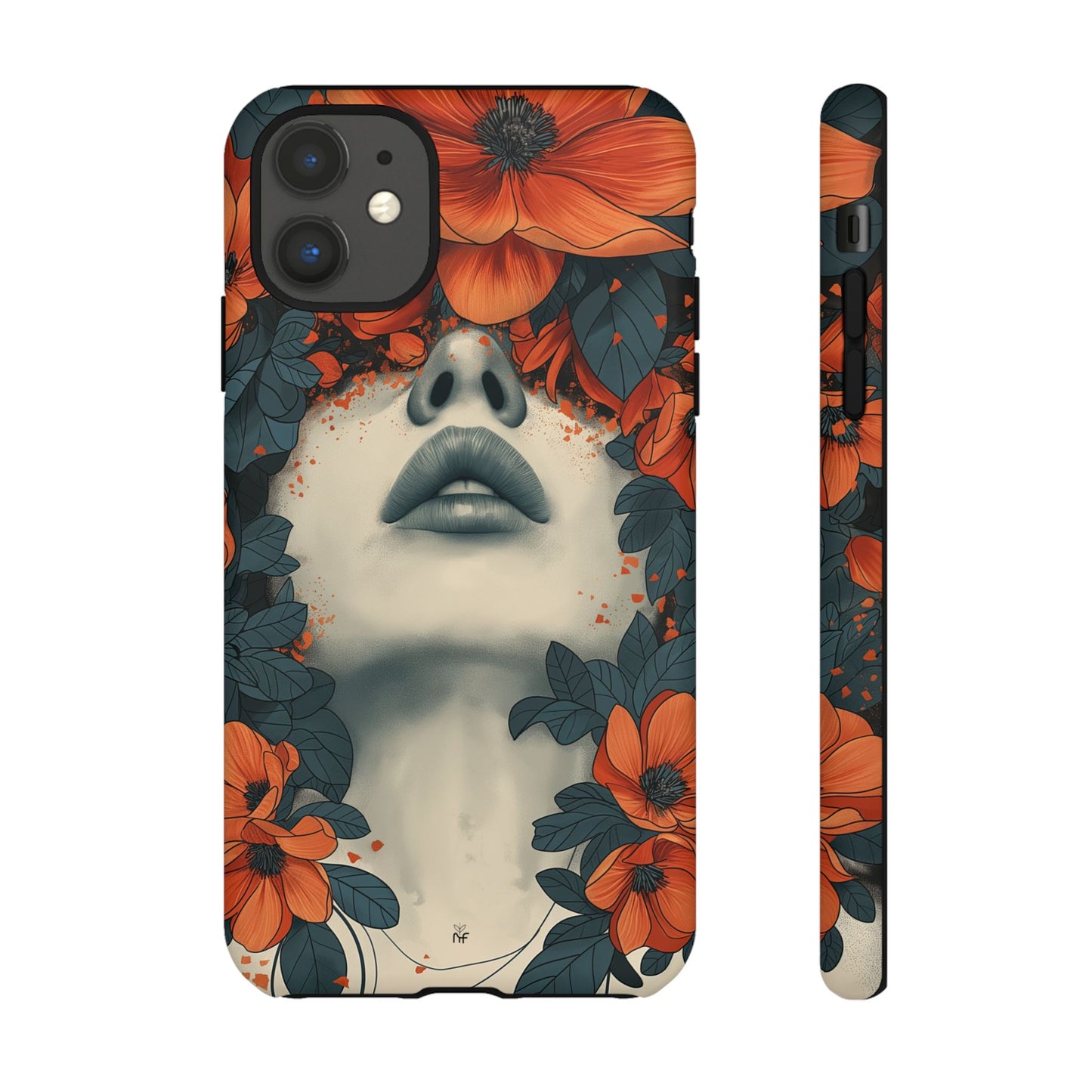 Floral Femme Art Phone Case Unique Aesthetic Design for iPhone, Samsung, Google Pixel Tough Case - NovaFlair