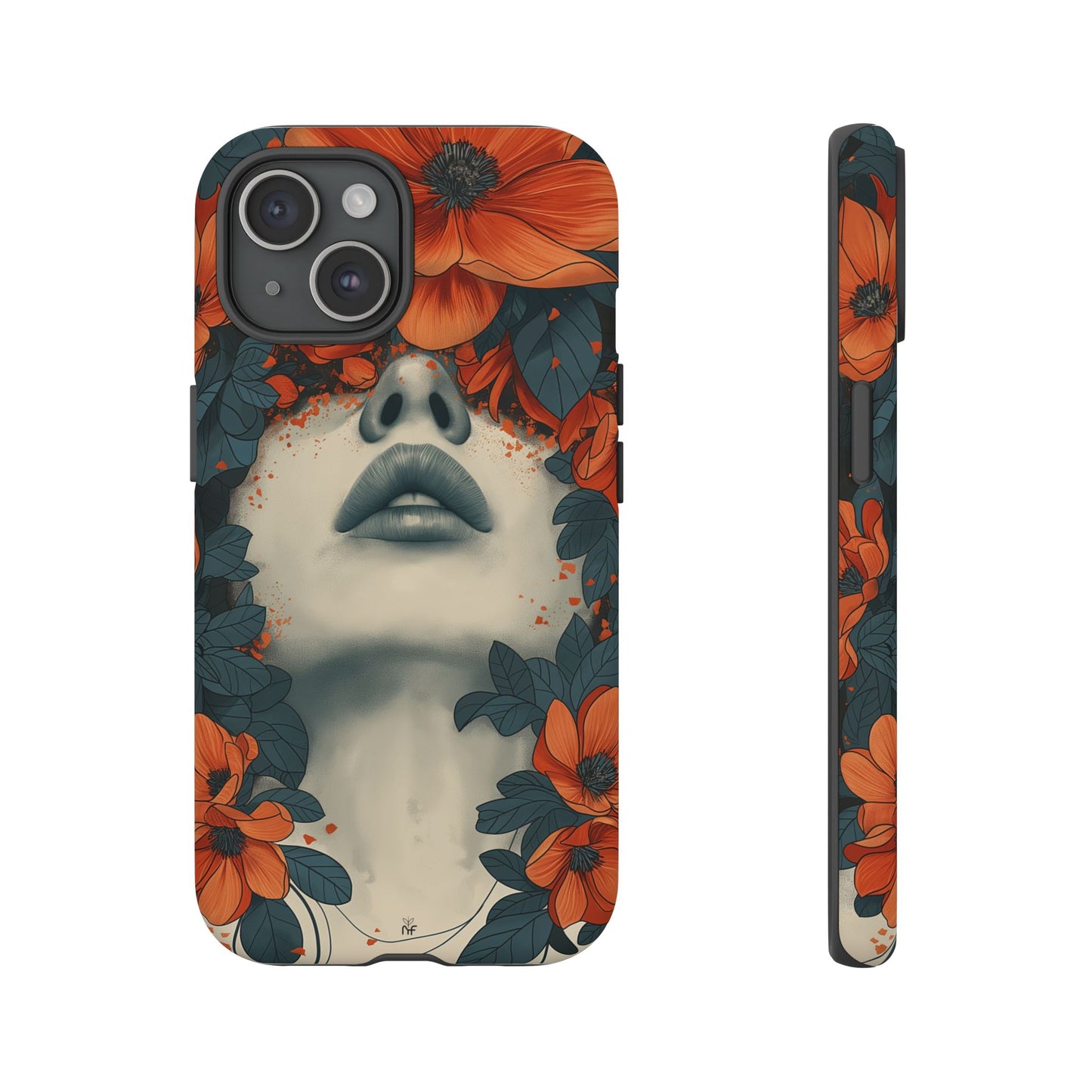 Floral Femme Art Phone Case Unique Aesthetic Design for iPhone, Samsung, Google Pixel Tough Case