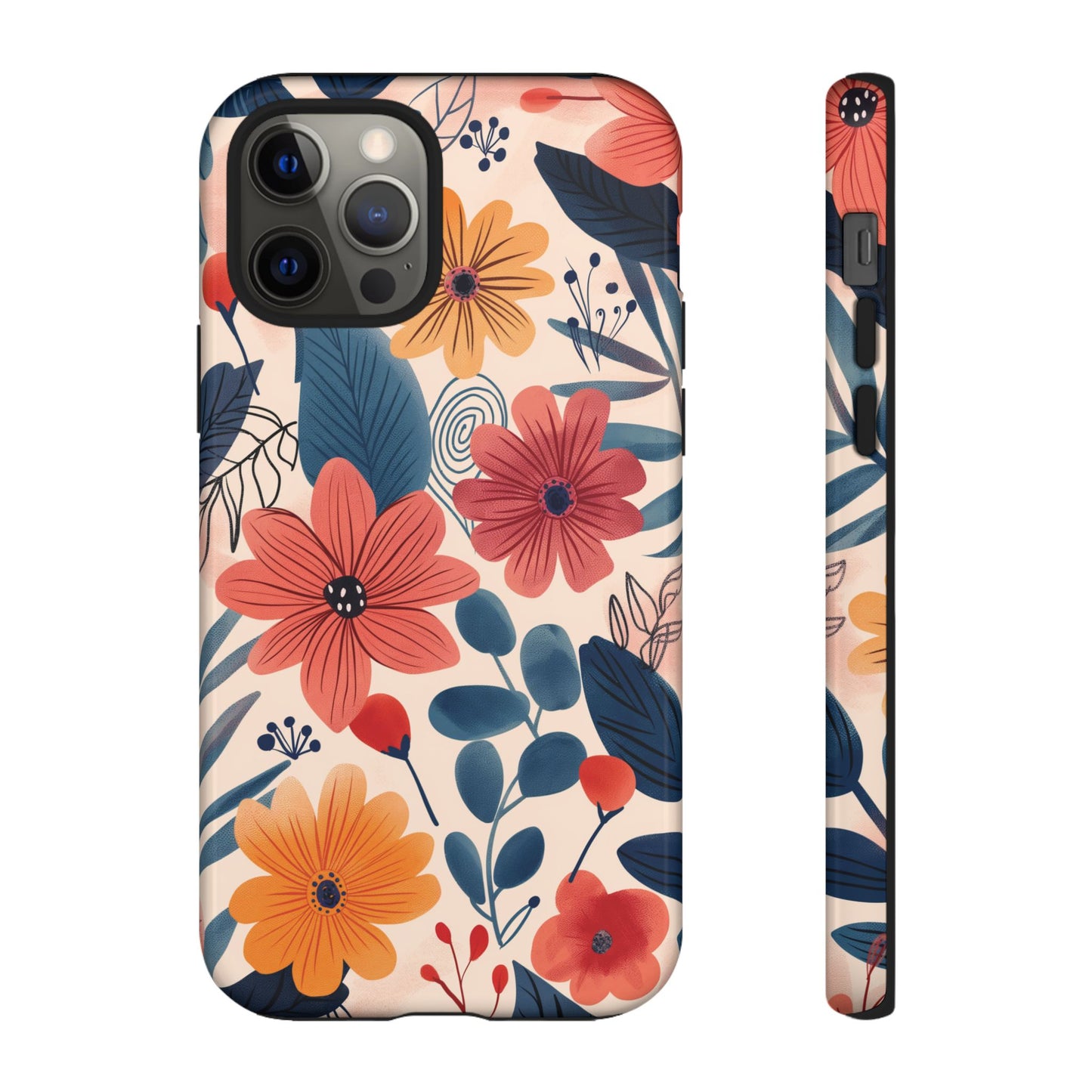 Bright Floral Garden Phone Case – Vibrant Artistic Design for iPhone, Samsung, Google Pixel