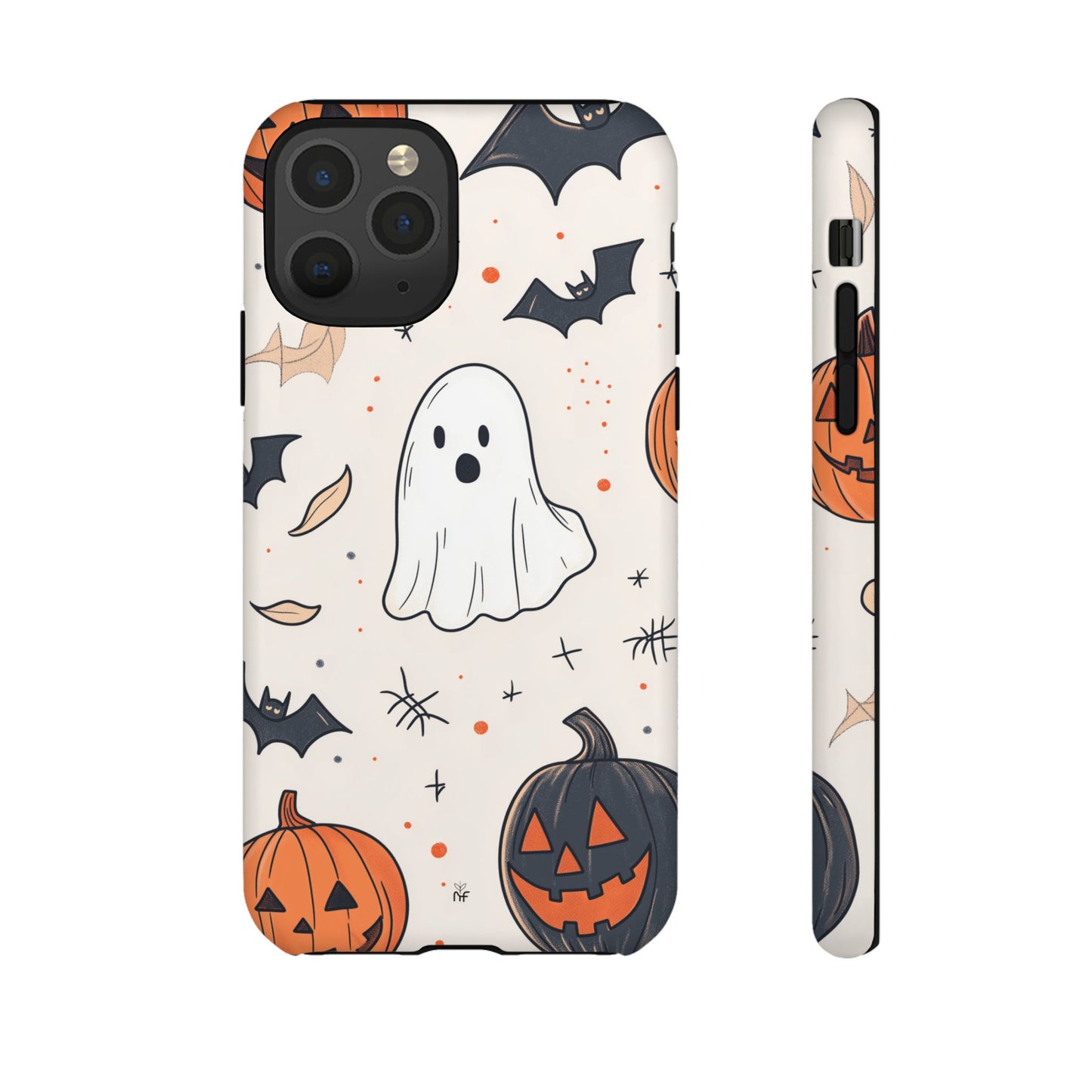 Cute Halloween Ghost & Pumpkin Phone Case – Festive Design for iPhone, Samsung, Google Pixel