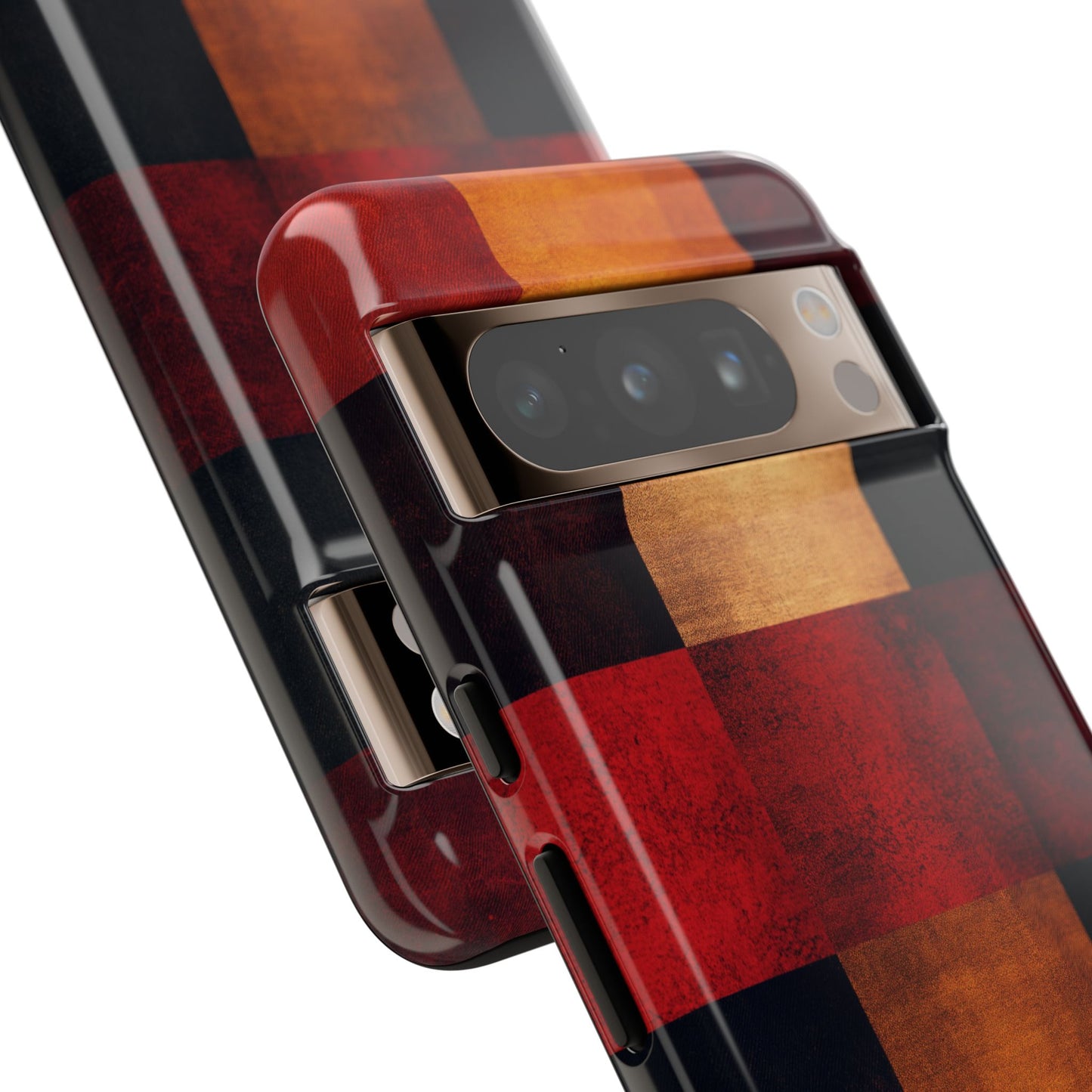 Rustic Plaid Pattern Phone Case – Cozy Fall Design for iPhone, Samsung, Google Pixel