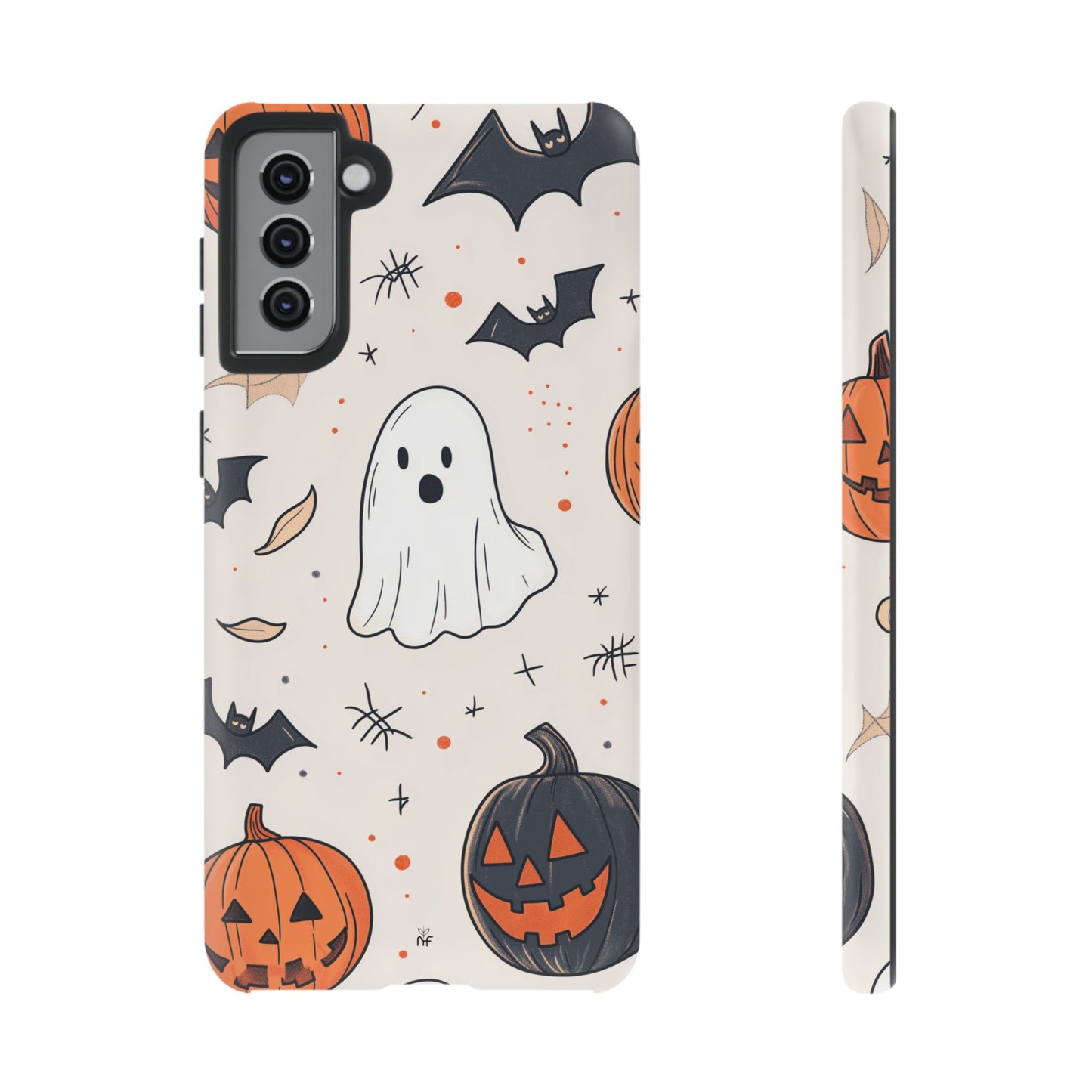 Cute Halloween Ghost & Pumpkin Phone Case – Festive Design for iPhone, Samsung, Google Pixel