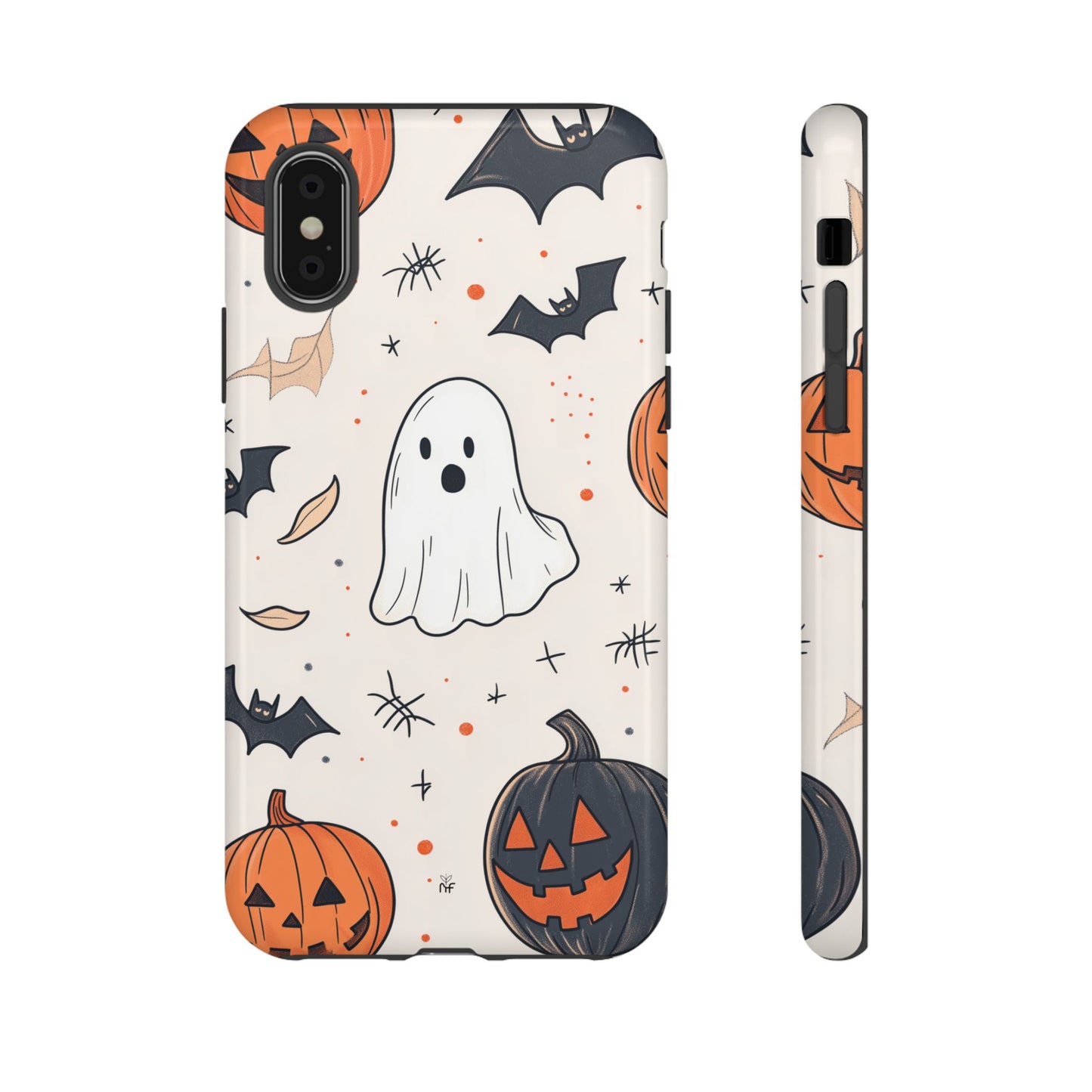 Cute Halloween Ghost & Pumpkin Phone Case – Festive Design for iPhone, Samsung, Google Pixel