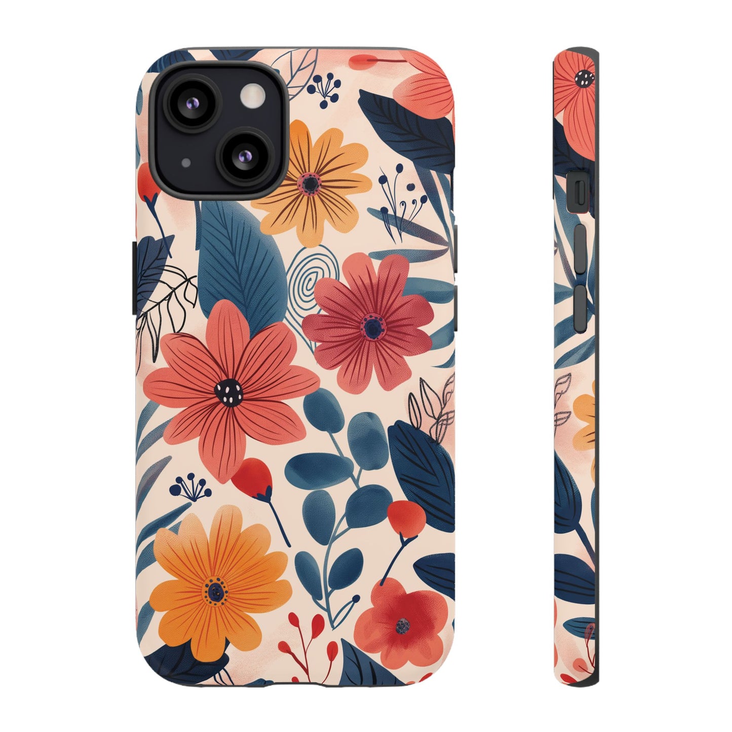 Bright Floral Garden Phone Case – Vibrant Artistic Design for iPhone, Samsung, Google Pixel