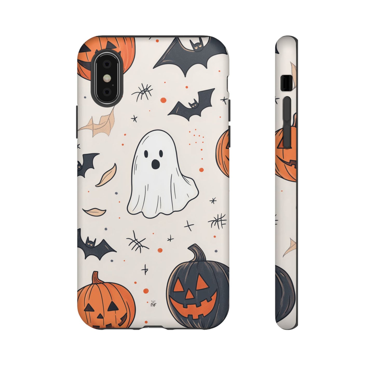 Cute Halloween Ghost & Pumpkin Phone Case – Festive Design for iPhone, Samsung, Google Pixel
