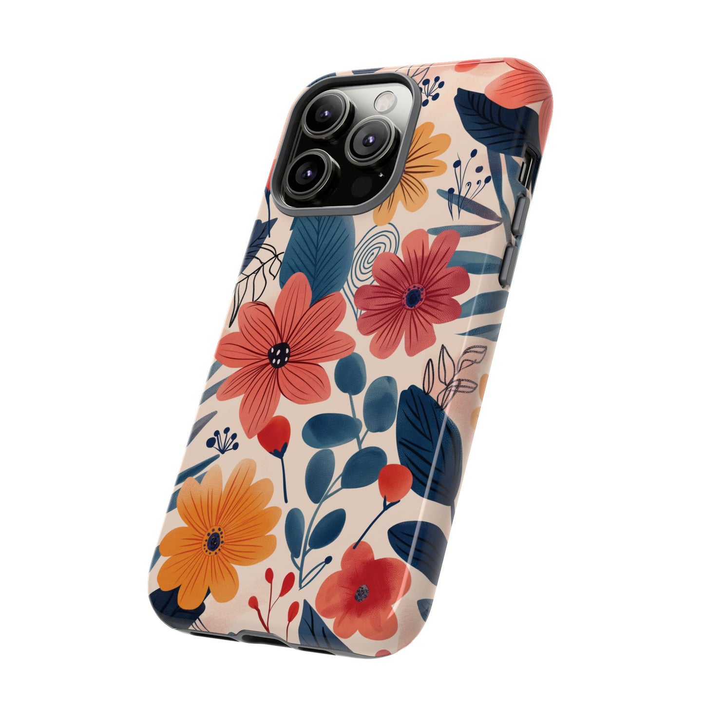 Bright Floral Garden Phone Case – Vibrant Artistic Design for iPhone, Samsung, Google Pixel
