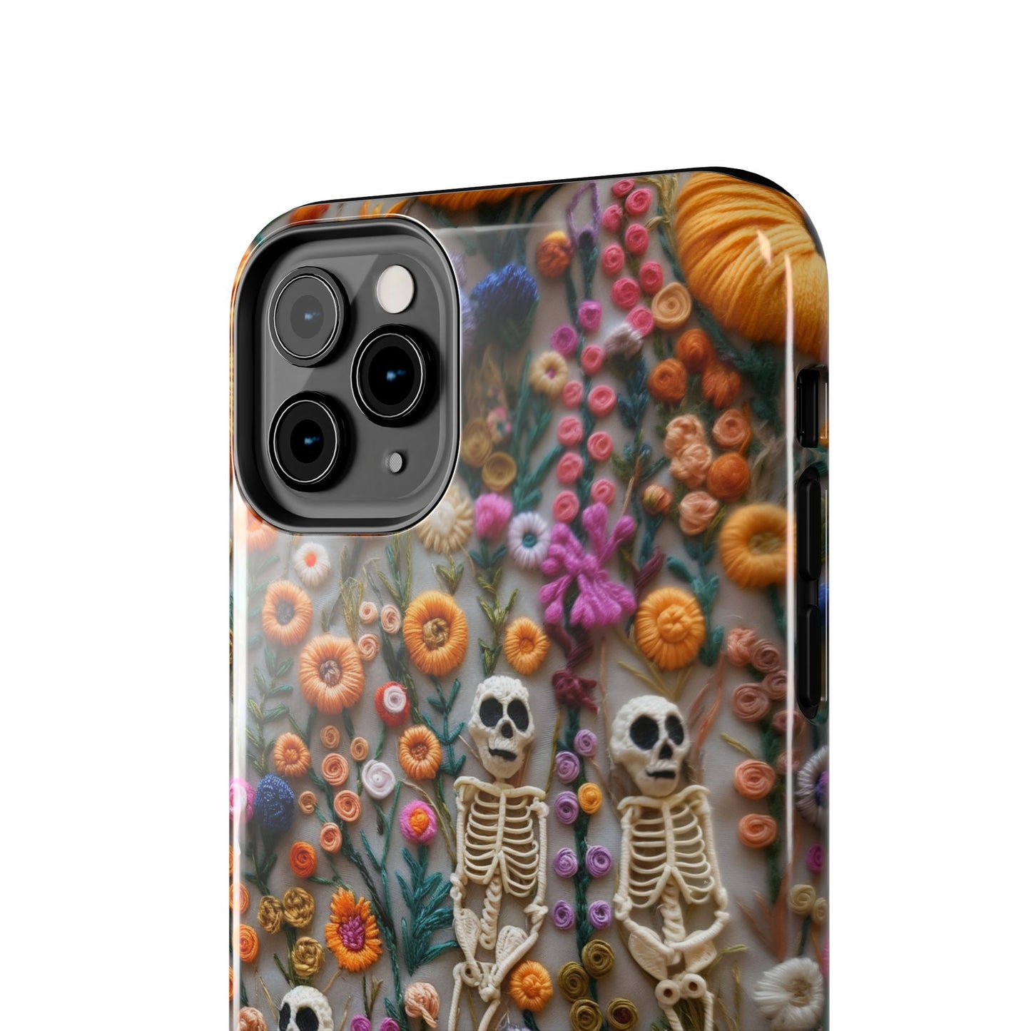 Vintage Skeletons in Floral Bloom Phone Case – Unique Artistic Design for iPhone, Samsung, Tough cases