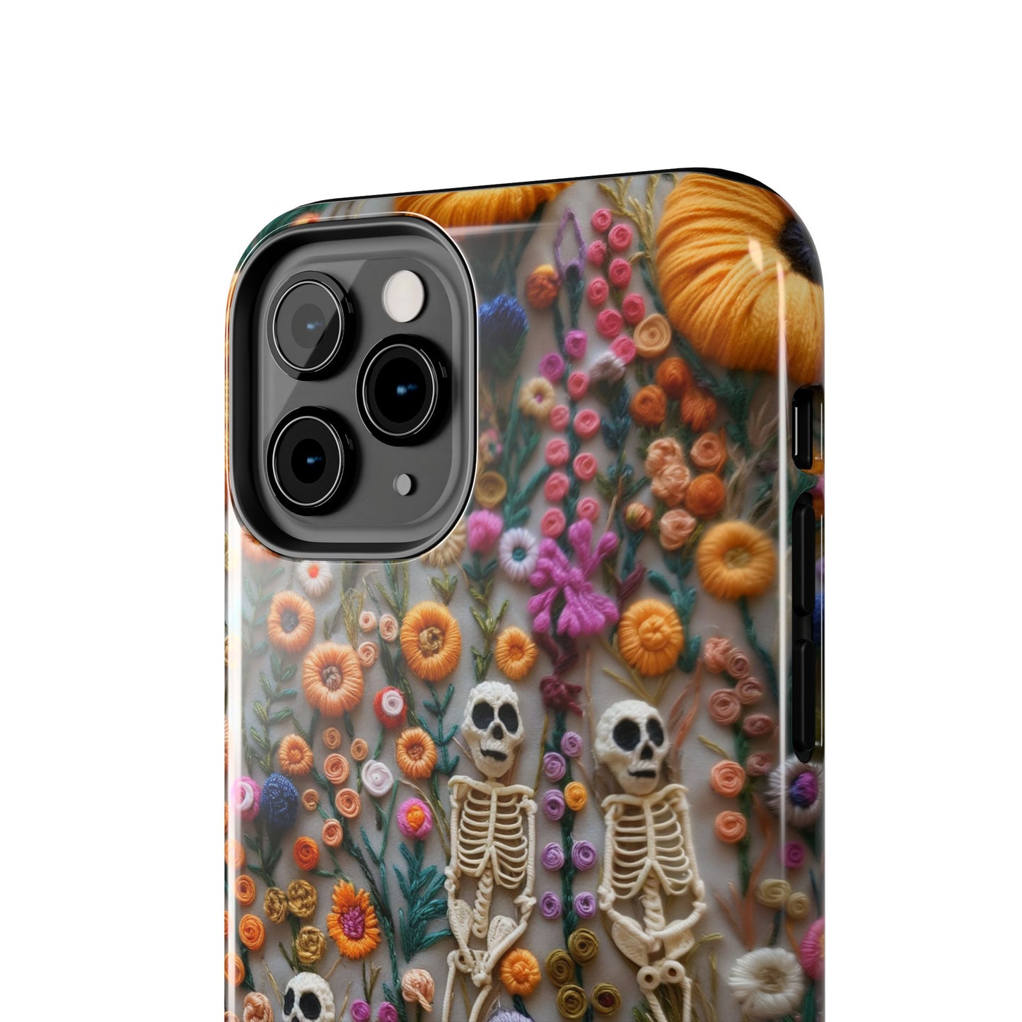 Vintage Skeletons in Floral Bloom Phone Case – Unique Artistic Design for iPhone, Samsung, Tough cases