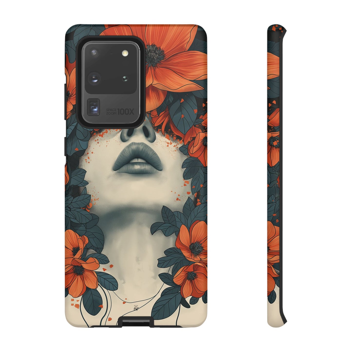 Floral Femme Art Phone Case Unique Aesthetic Design for iPhone, Samsung, Google Pixel Tough Case - NovaFlair