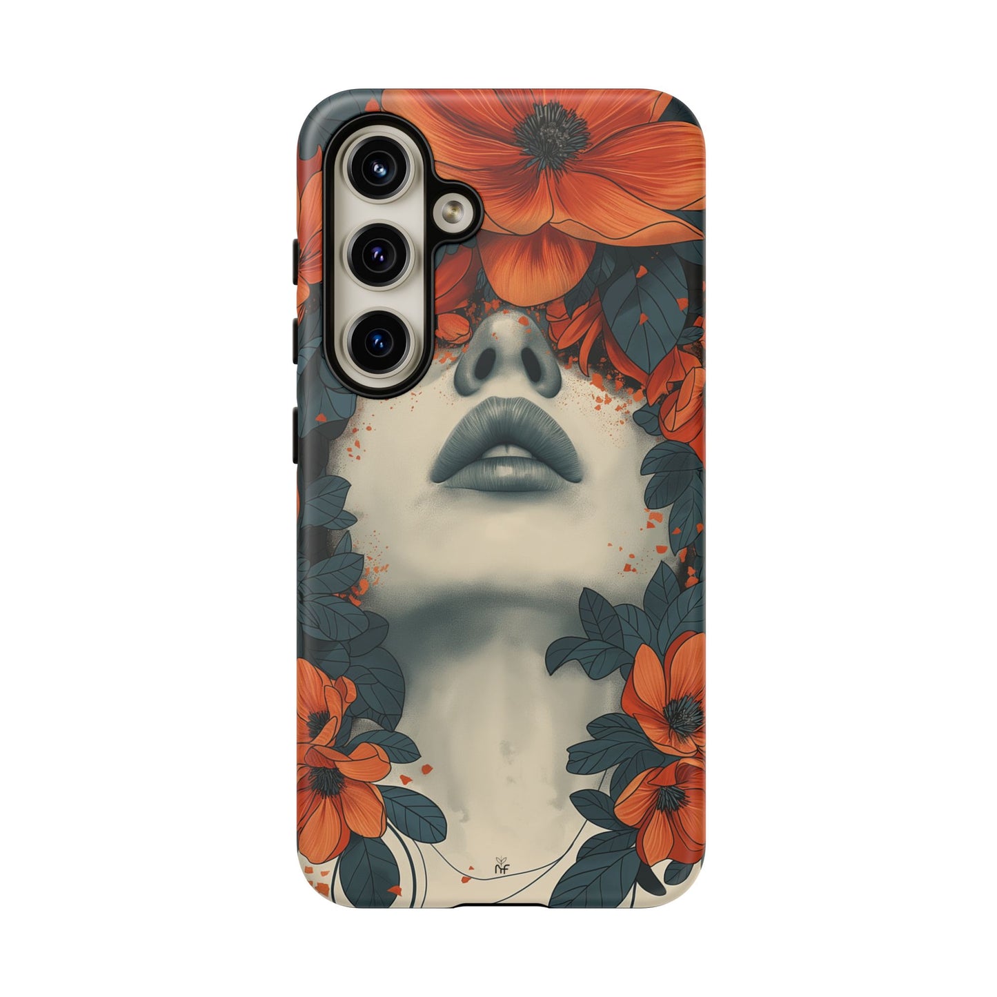 Floral Femme Art Phone Case Unique Aesthetic Design for iPhone, Samsung, Google Pixel Tough Case