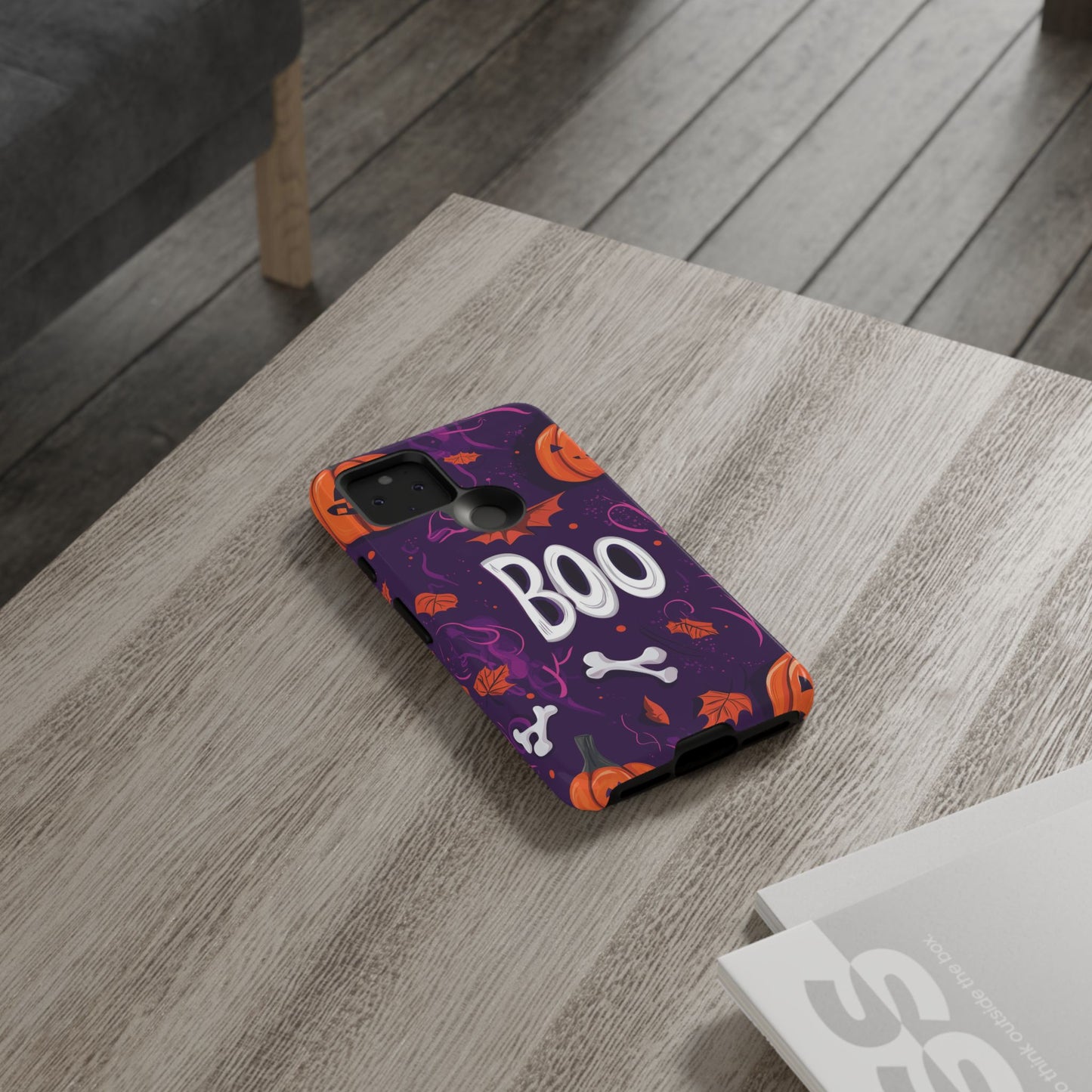 Halloween ‘Boo’ Phone Case – Spooky Fun Design for iPhone, Samsung, Google Pixel