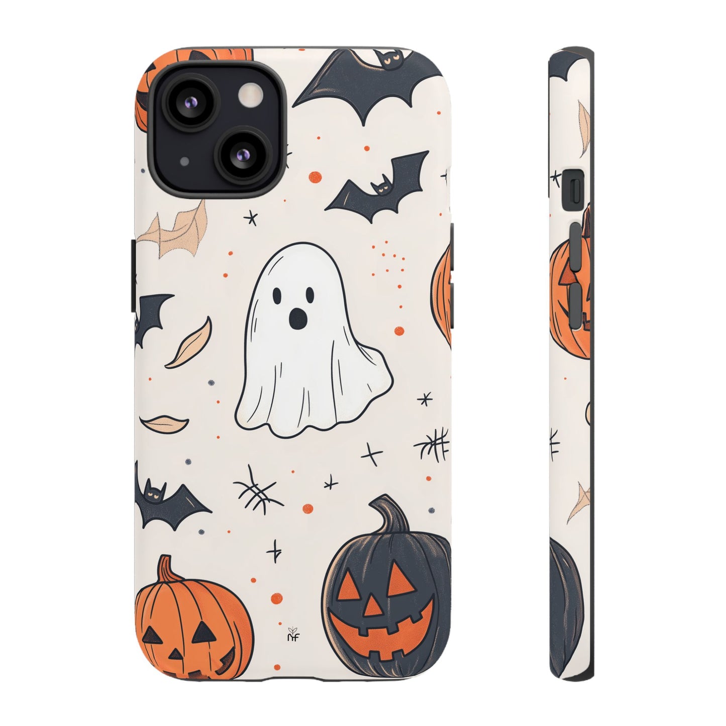 Cute Halloween Ghost & Pumpkin Phone Case – Festive Design for iPhone, Samsung, Google Pixel