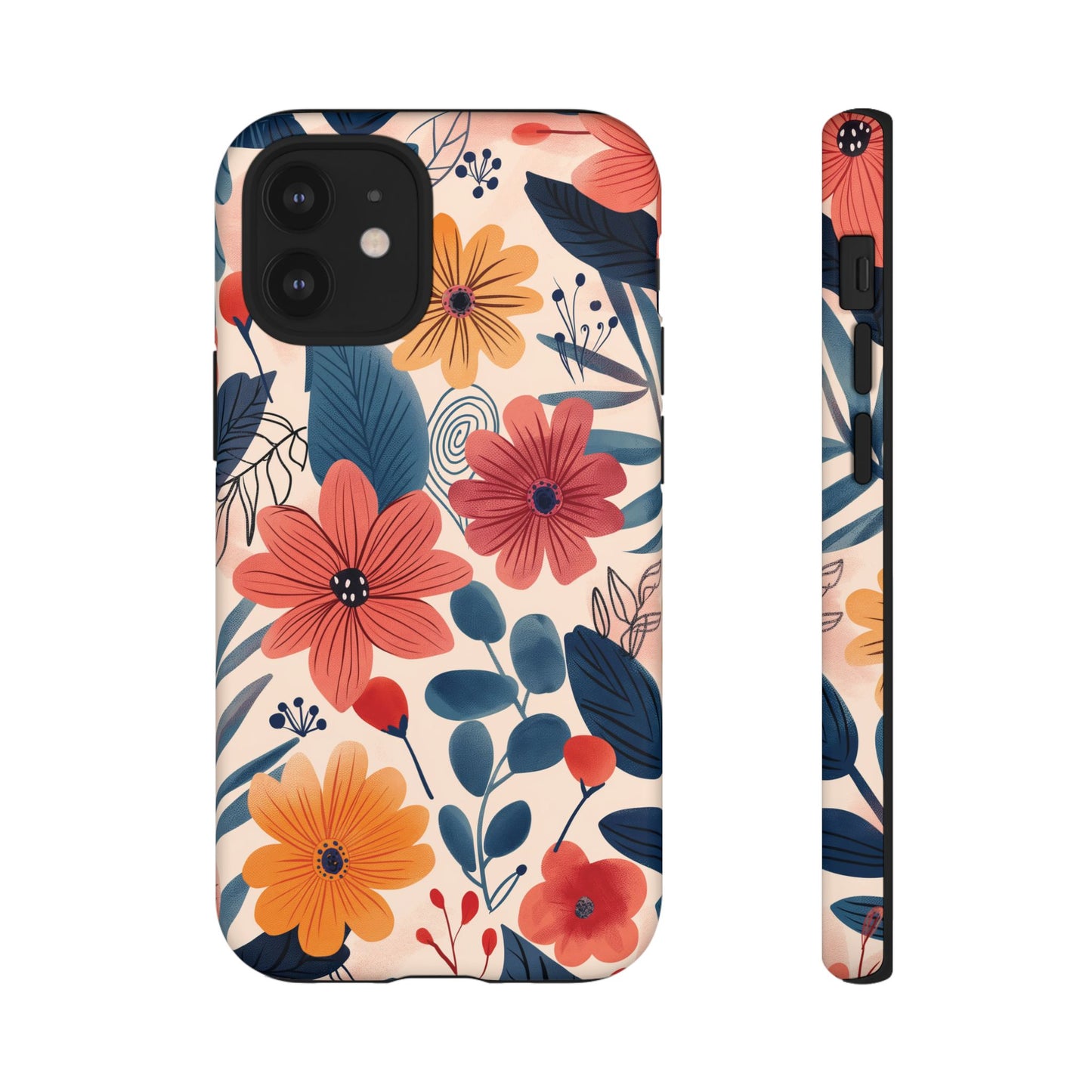 Bright Floral Garden Phone Case – Vibrant Artistic Design for iPhone, Samsung, Google Pixel
