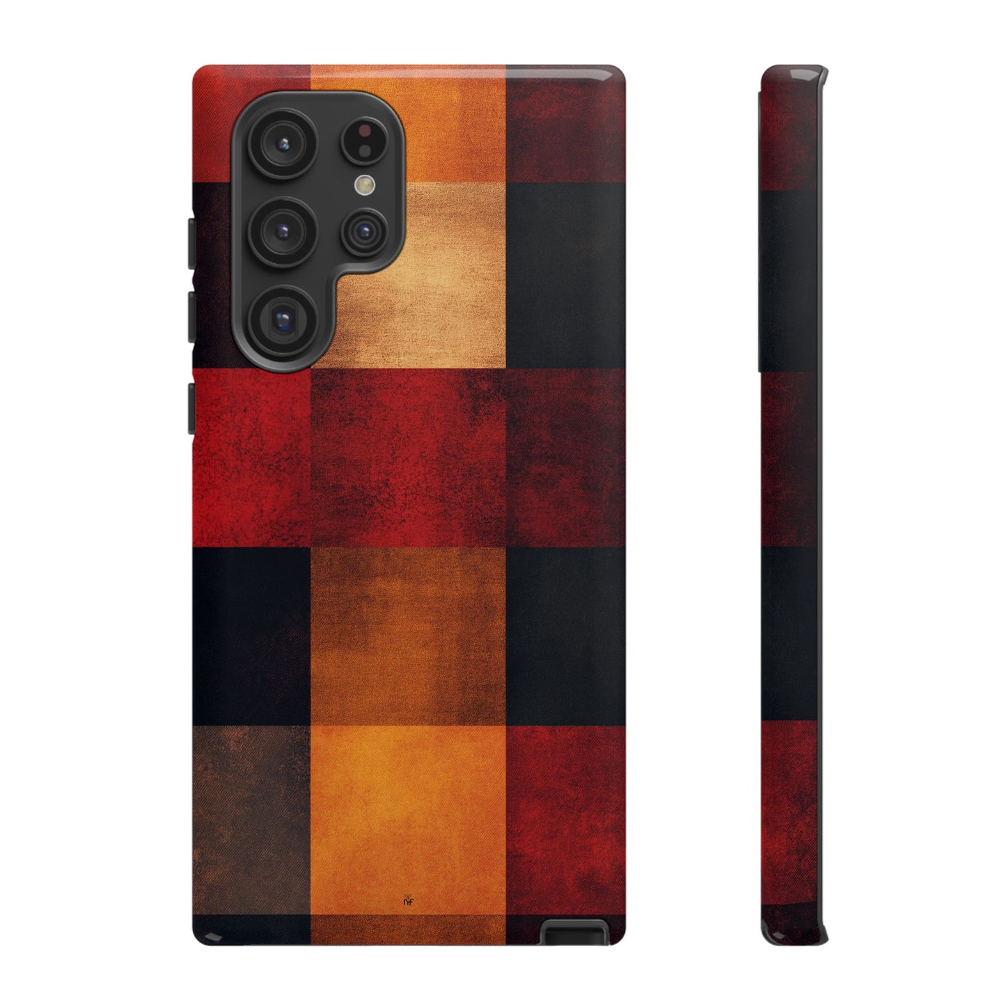 Rustic Plaid Pattern Phone Case – Cozy Fall Design for iPhone, Samsung, Google Pixel