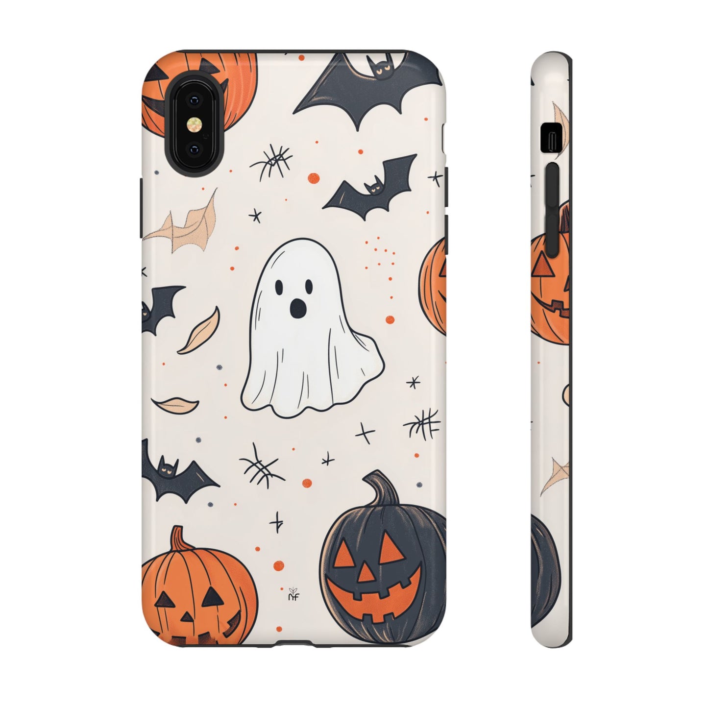 Cute Halloween Ghost & Pumpkin Phone Case – Festive Design for iPhone, Samsung, Google Pixel