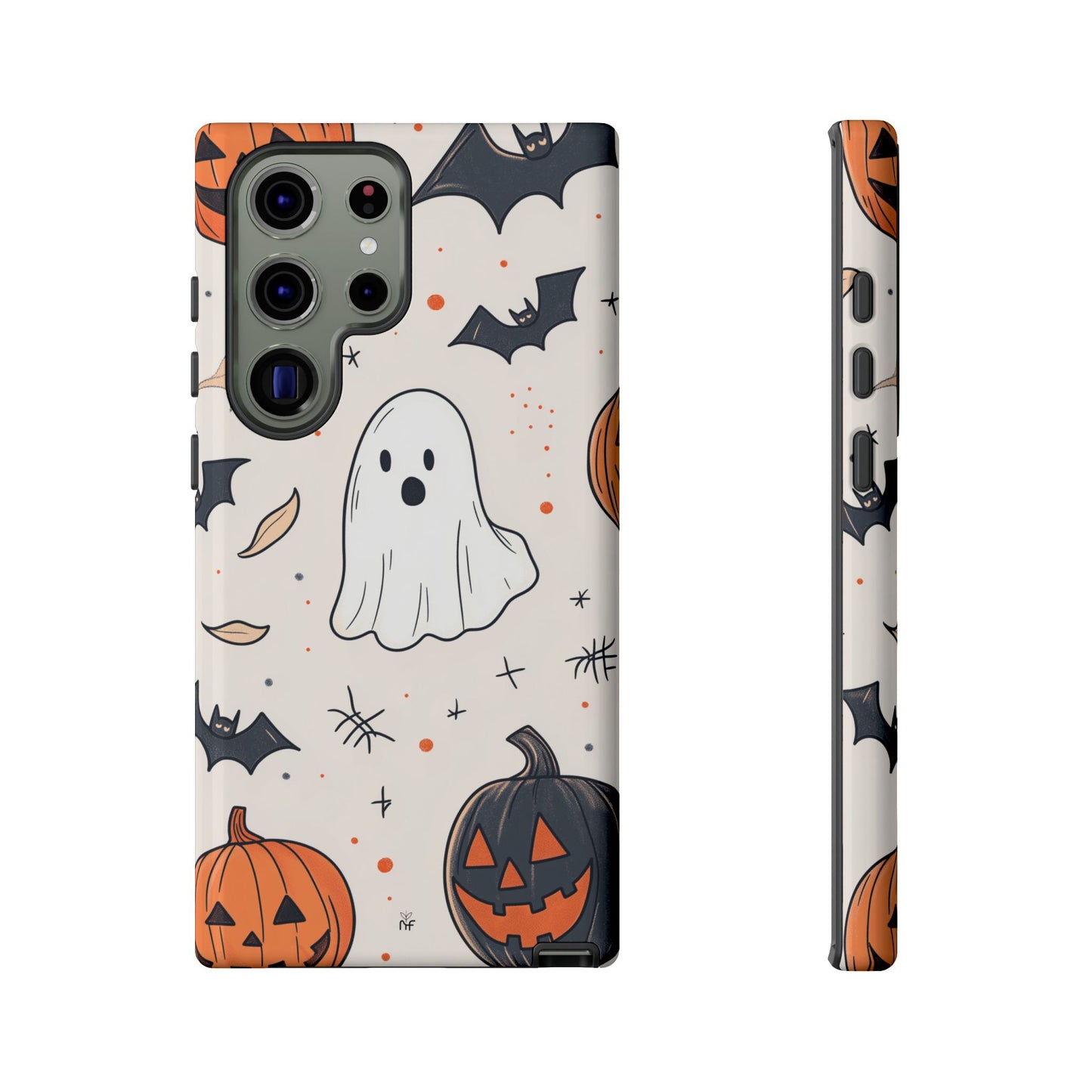 Cute Halloween Ghost & Pumpkin Phone Case – Festive Design for iPhone, Samsung, Google Pixel