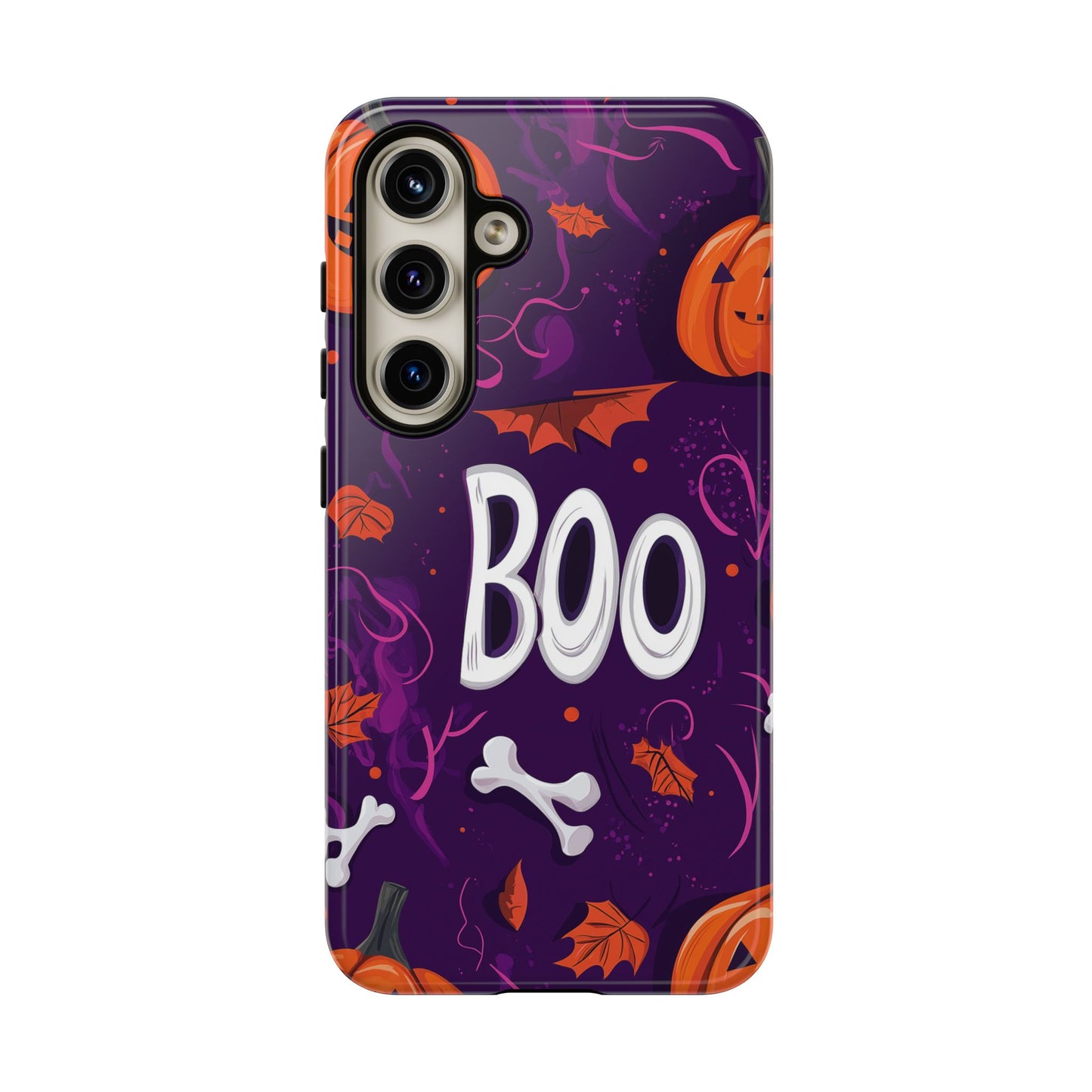 Halloween ‘Boo’ Phone Case – Spooky Fun Design for iPhone, Samsung, Google Pixel