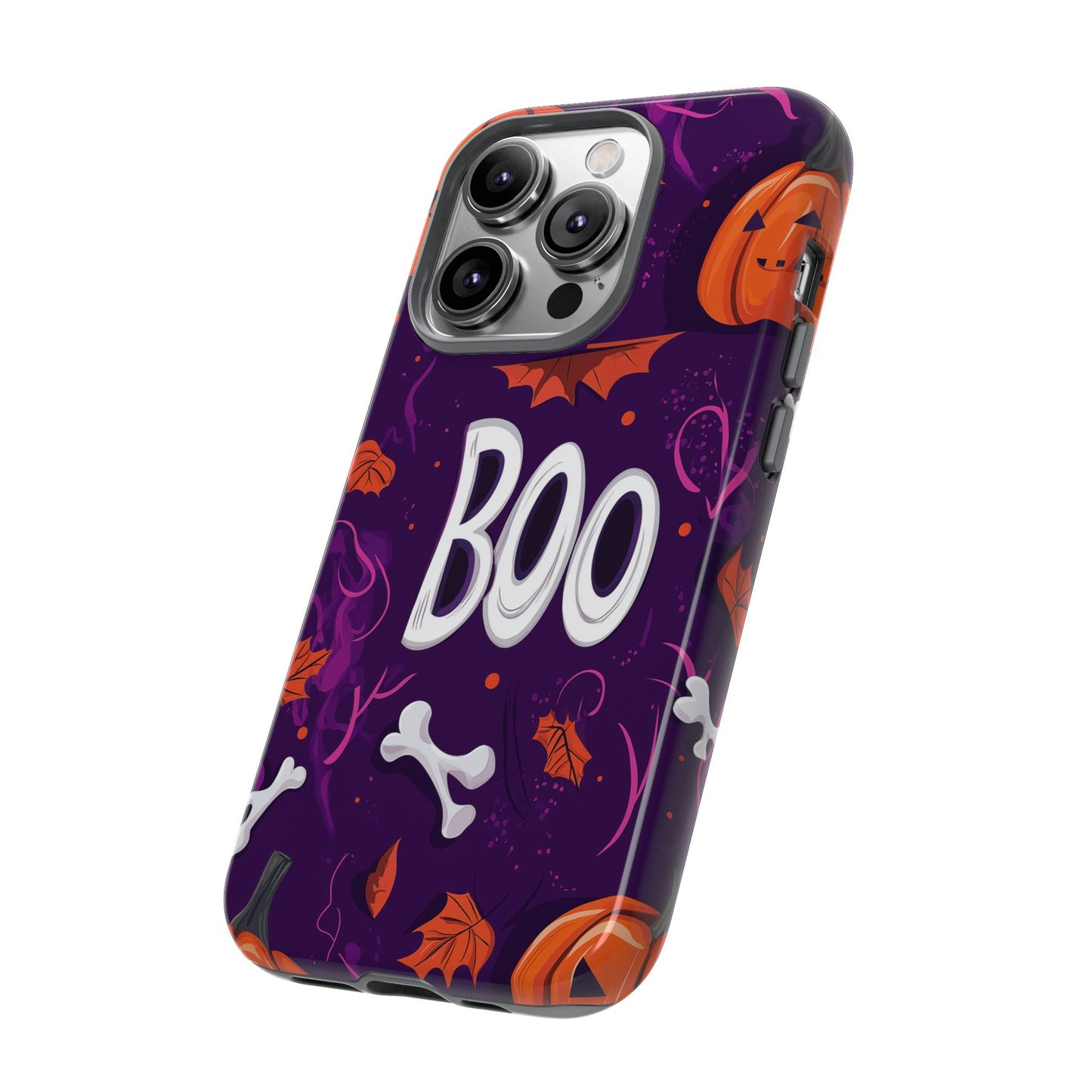 Halloween ‘Boo’ Phone Case – Spooky Fun Design for iPhone, Samsung, Google Pixel