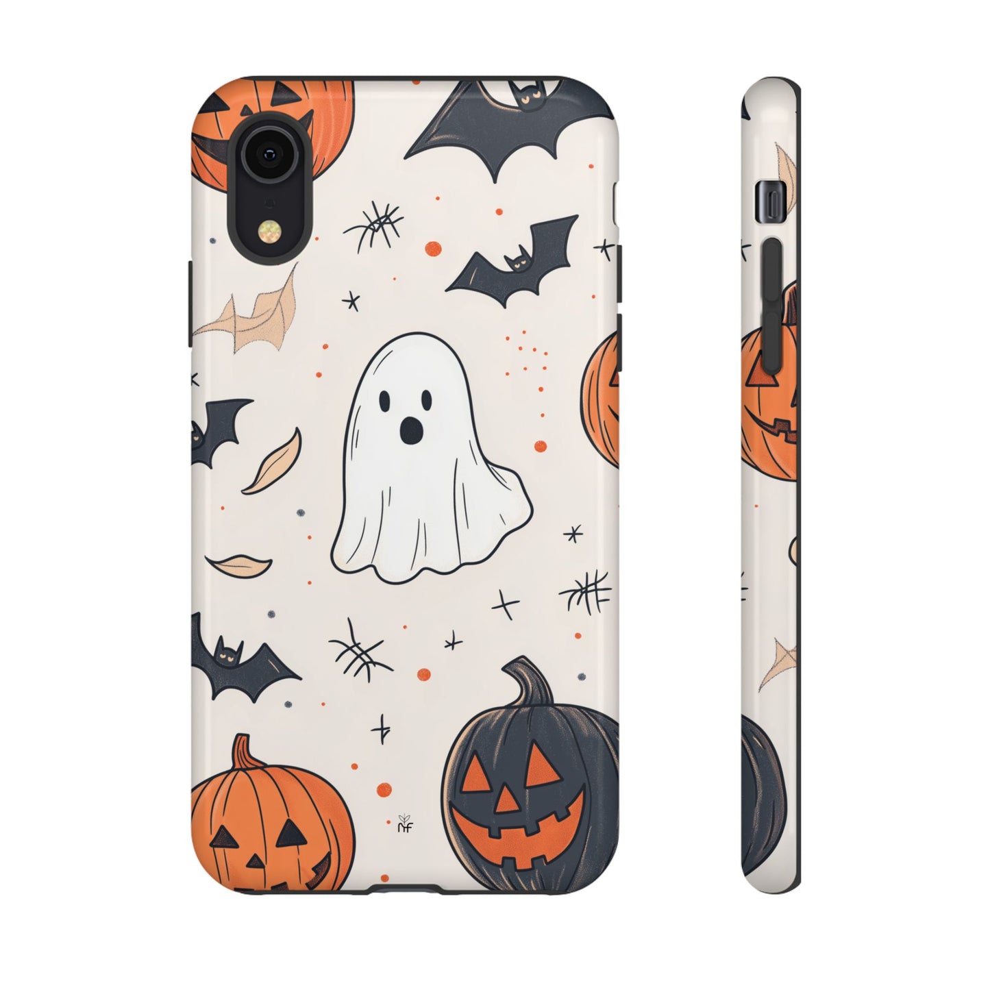 Cute Halloween Ghost & Pumpkin Phone Case – Festive Design for iPhone, Samsung, Google Pixel