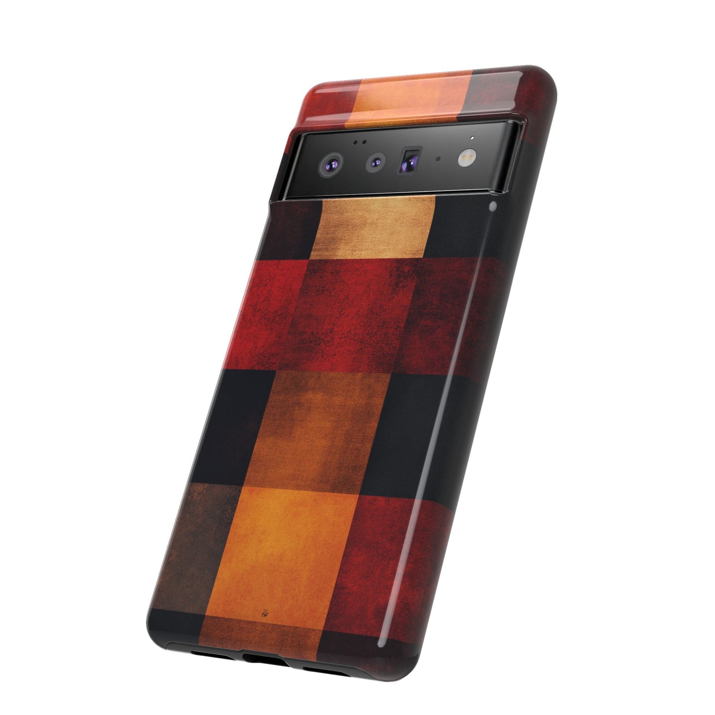 Rustic Plaid Pattern Phone Case – Cozy Fall Design for iPhone, Samsung, Google Pixel