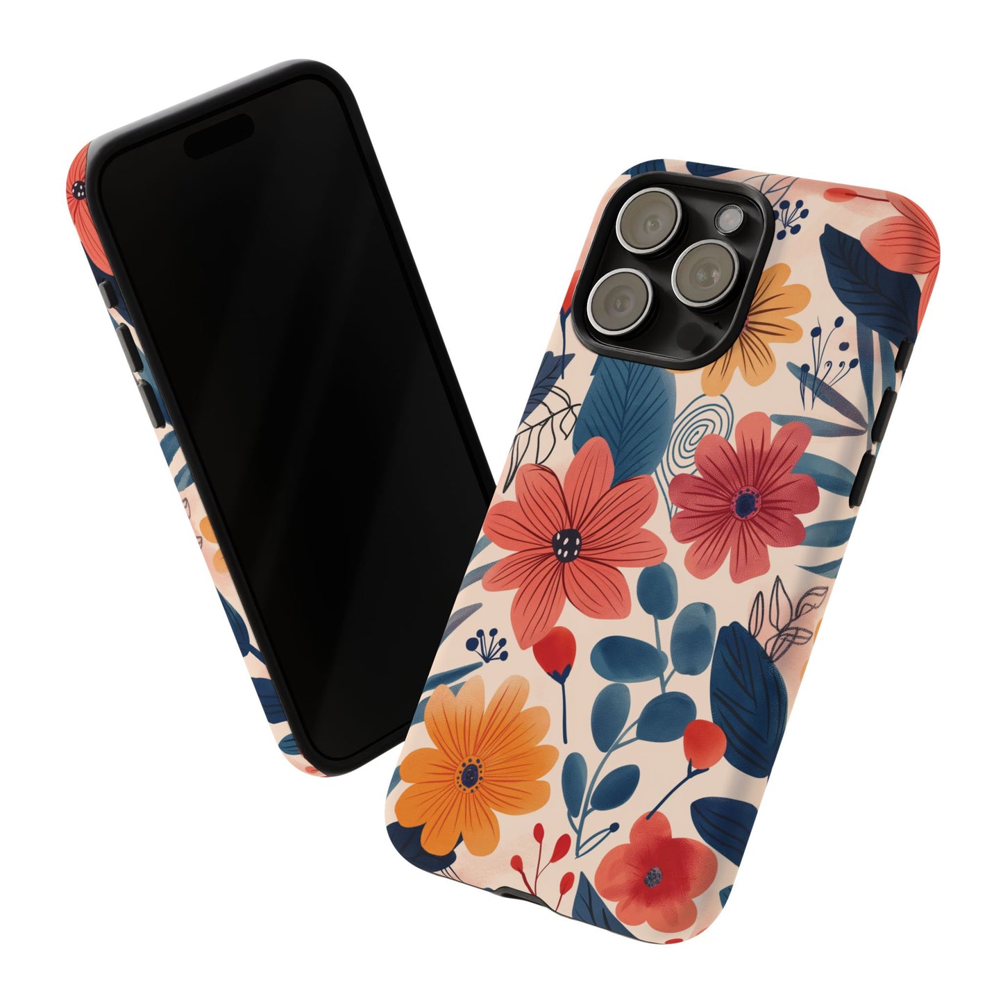 Bright Floral Garden Phone Case – Vibrant Artistic Design for iPhone, Samsung, Google Pixel