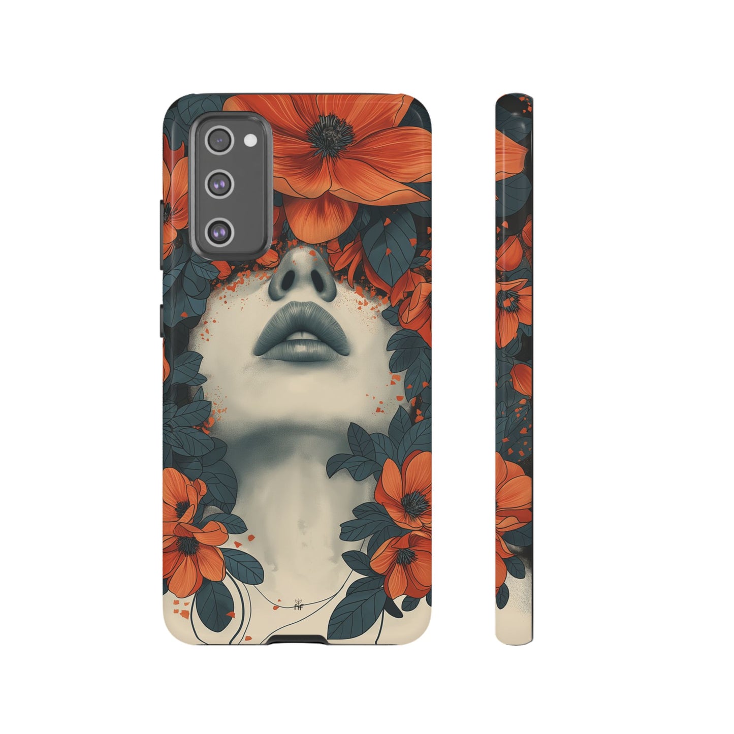 Floral Femme Art Phone Case Unique Aesthetic Design for iPhone, Samsung, Google Pixel Tough Case
