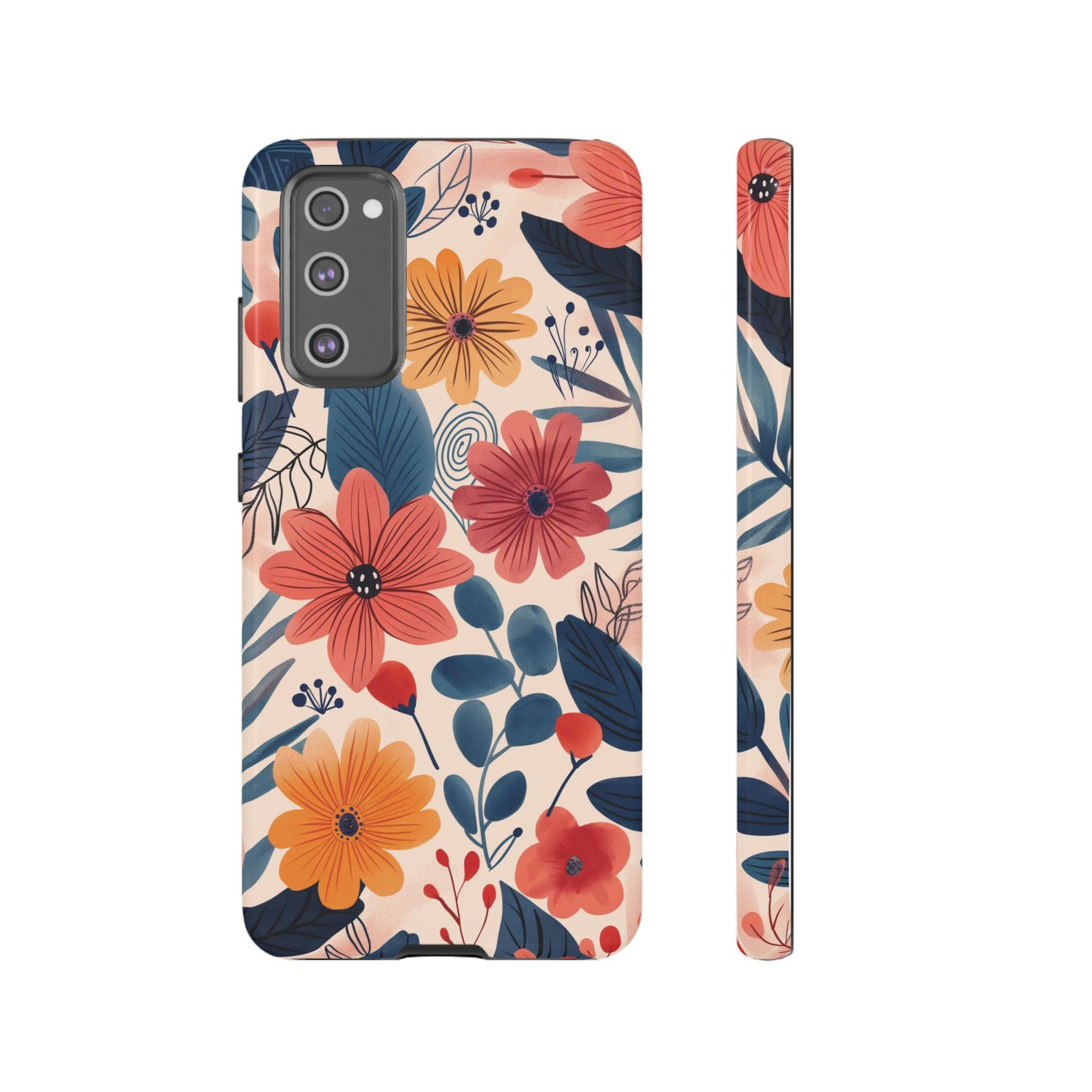 Bright Floral Garden Phone Case – Vibrant Artistic Design for iPhone, Samsung, Google Pixel