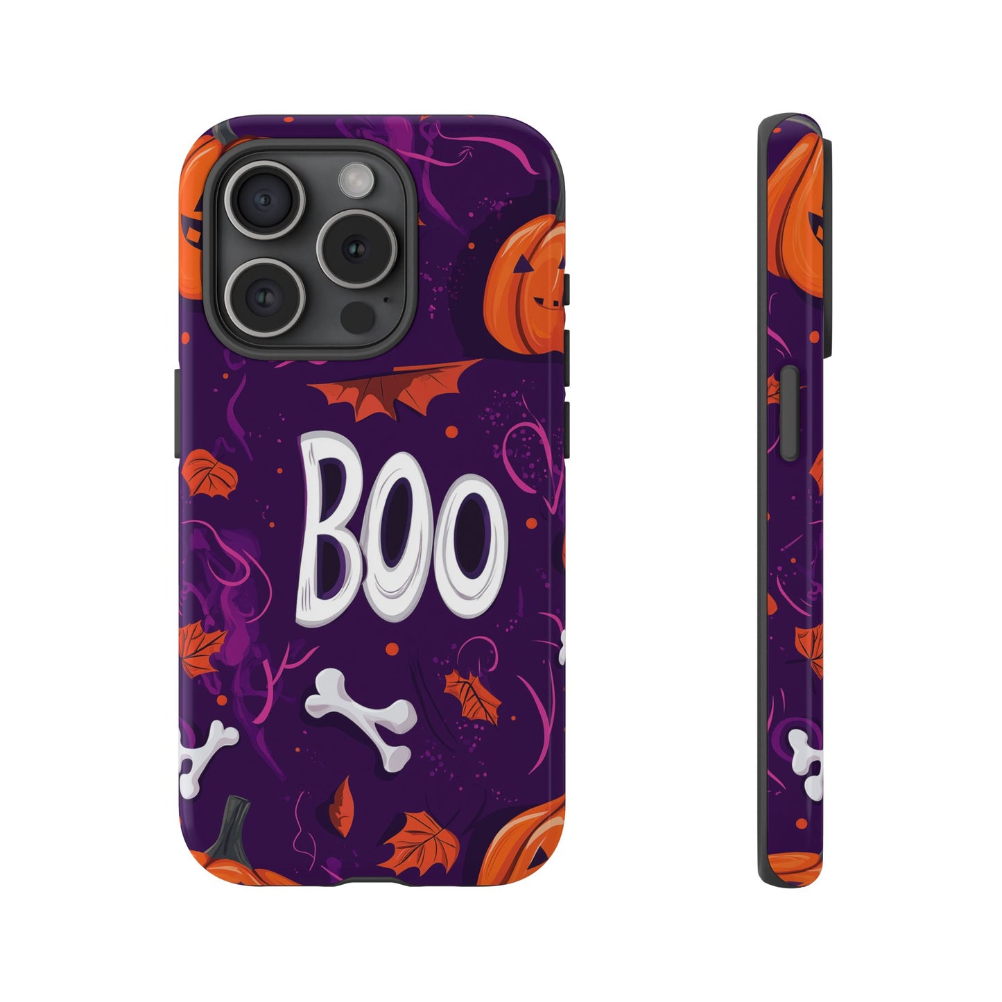 Halloween ‘Boo’ Phone Case – Spooky Fun Design for iPhone, Samsung, Google Pixel