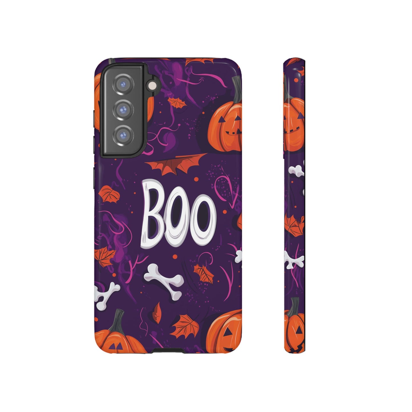 Halloween ‘Boo’ Phone Case – Spooky Fun Design for iPhone, Samsung, Google Pixel