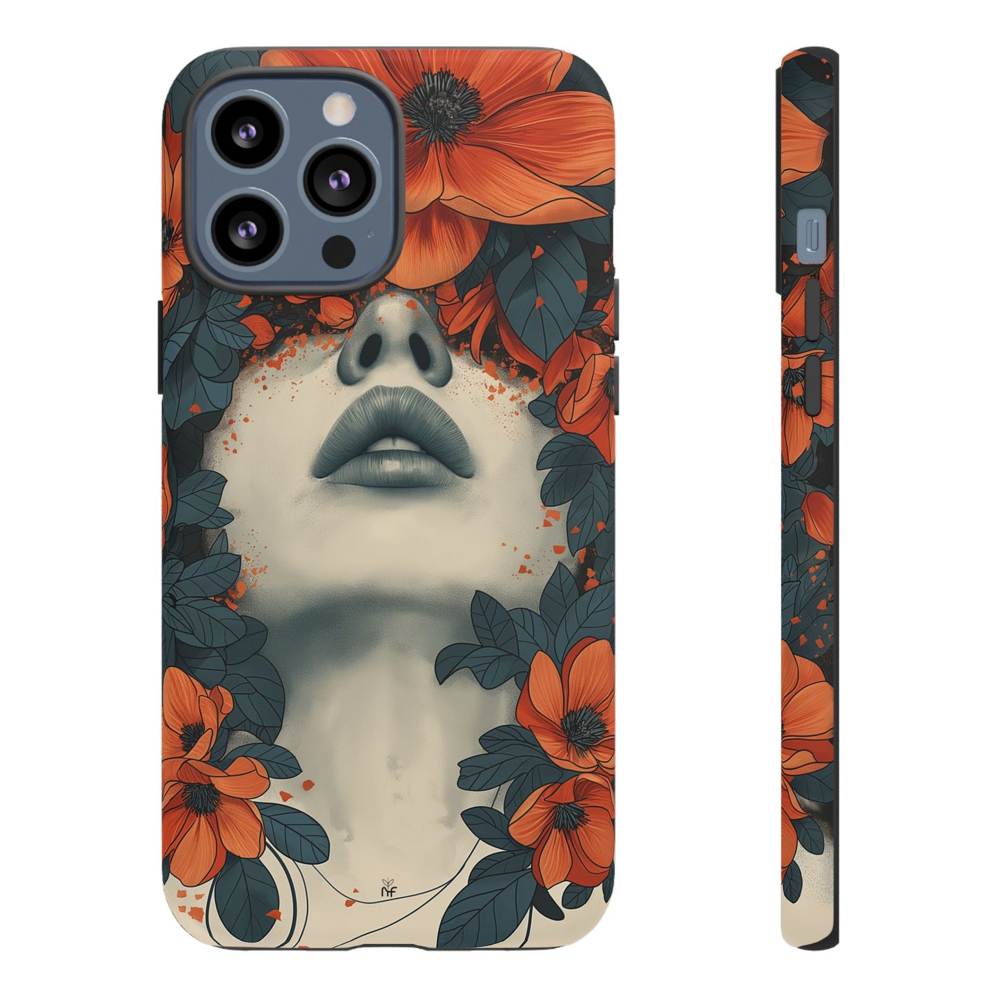 Floral Femme Art Phone Case Unique Aesthetic Design for iPhone, Samsung, Google Pixel Tough Case