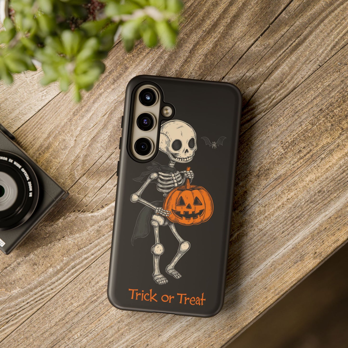 Skeleton Trick or Treat Halloween Phone Case