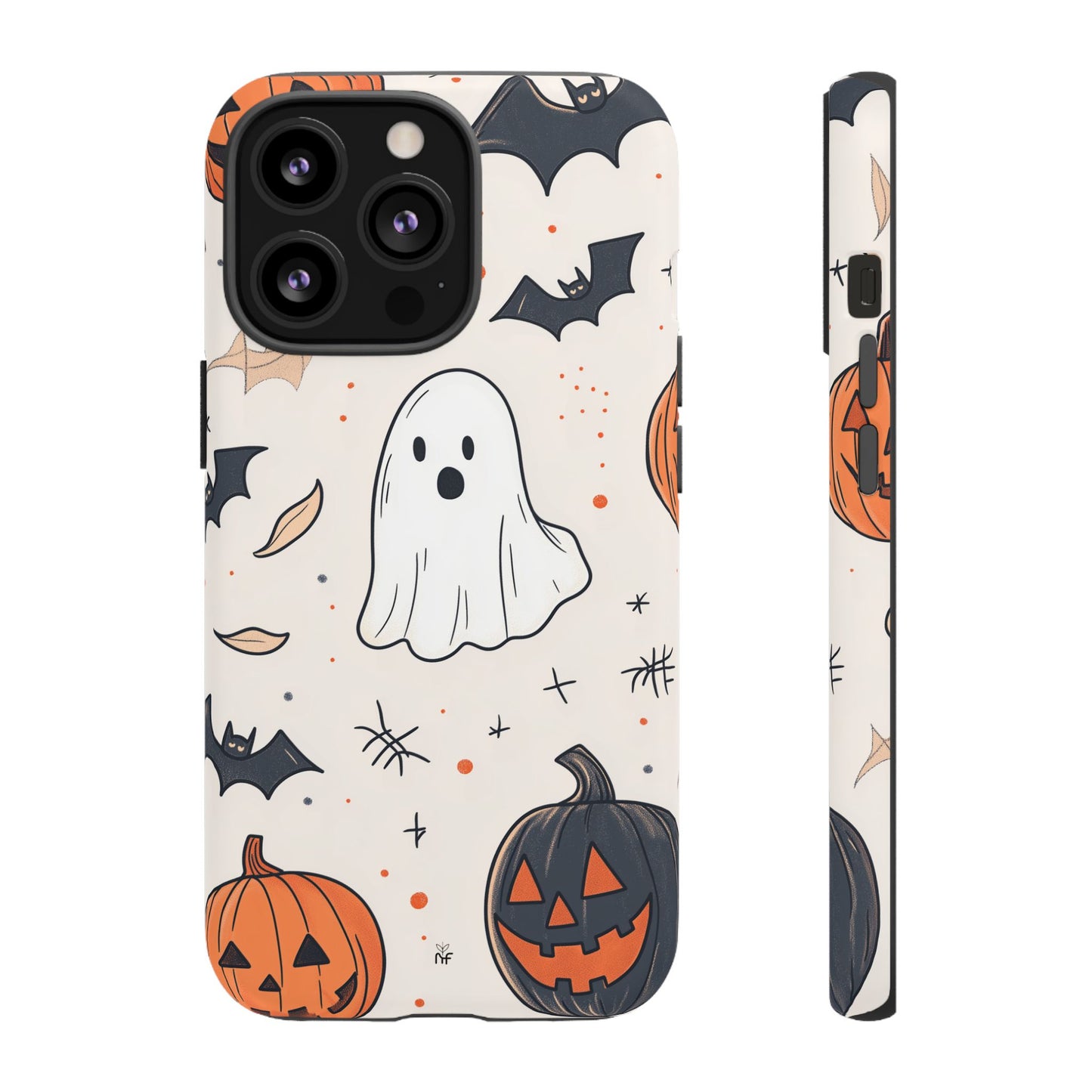 Cute Halloween Ghost & Pumpkin Phone Case – Festive Design for iPhone, Samsung, Google Pixel