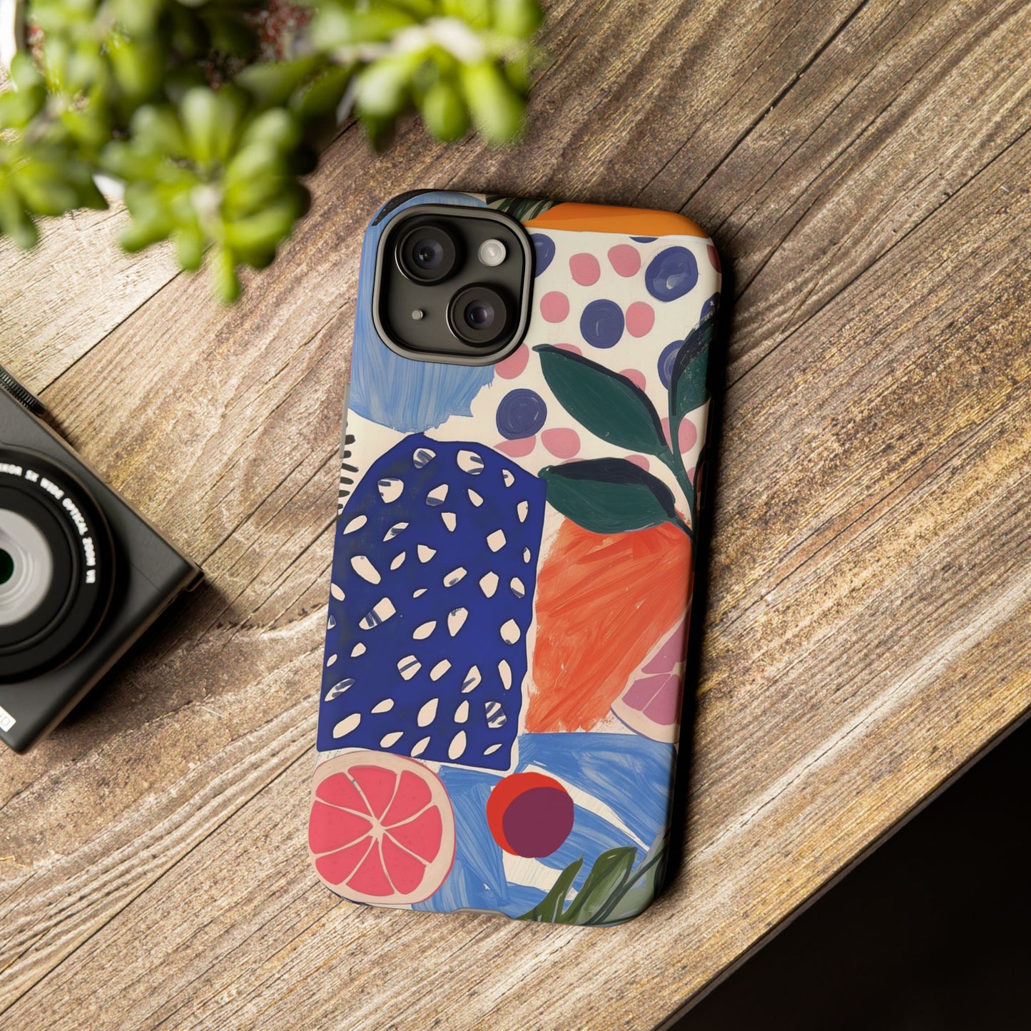 Vibrant Coquette Abstract Art Collage Phone Case – Artistic Design for iPhone