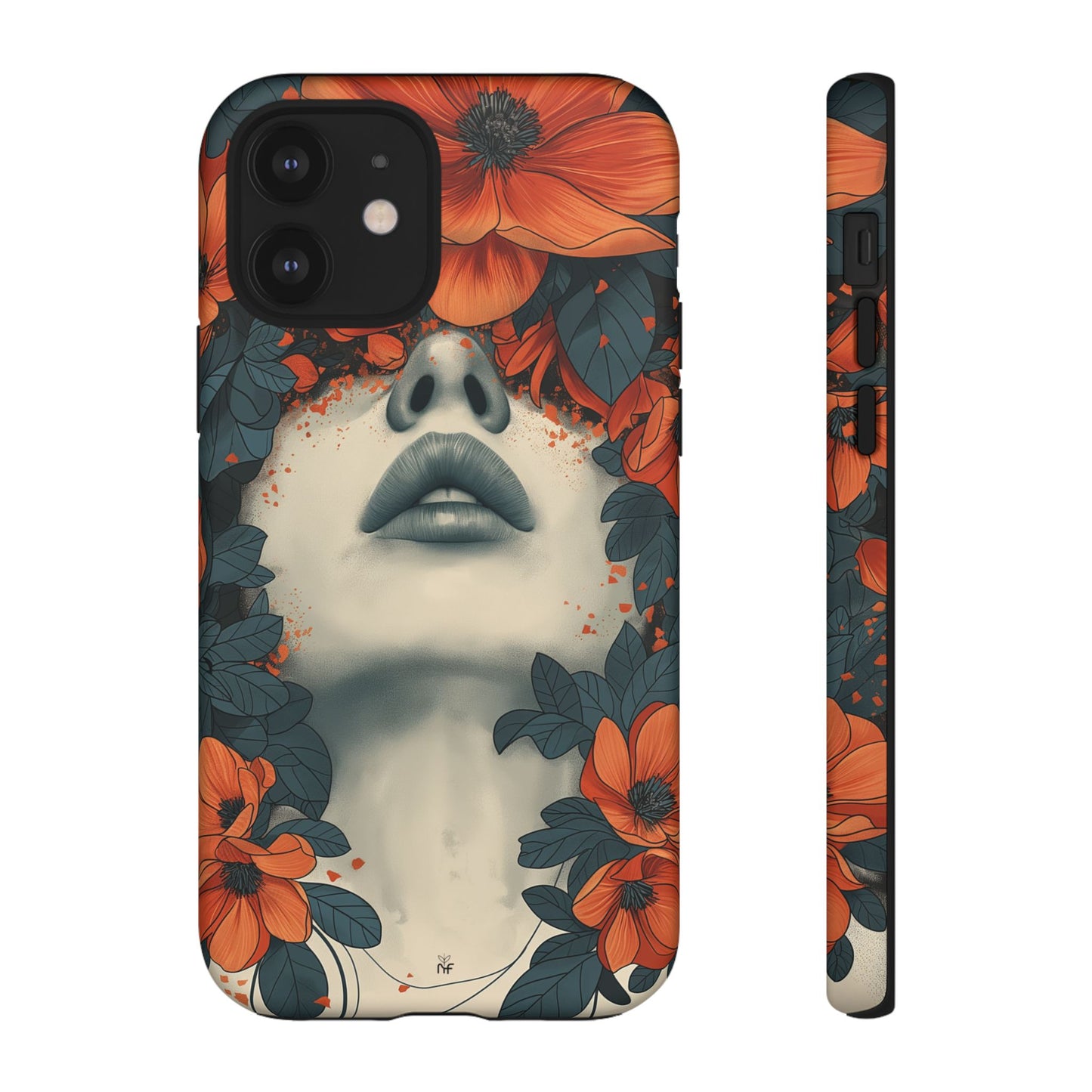 Floral Femme Art Phone Case Unique Aesthetic Design for iPhone, Samsung, Google Pixel Tough Case