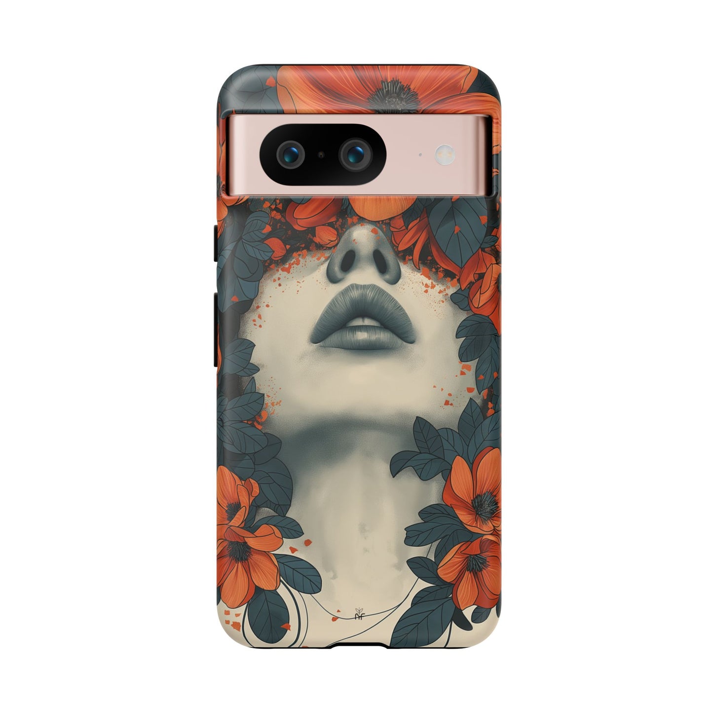 Floral Femme Art Phone Case Unique Aesthetic Design for iPhone, Samsung, Google Pixel Tough Case