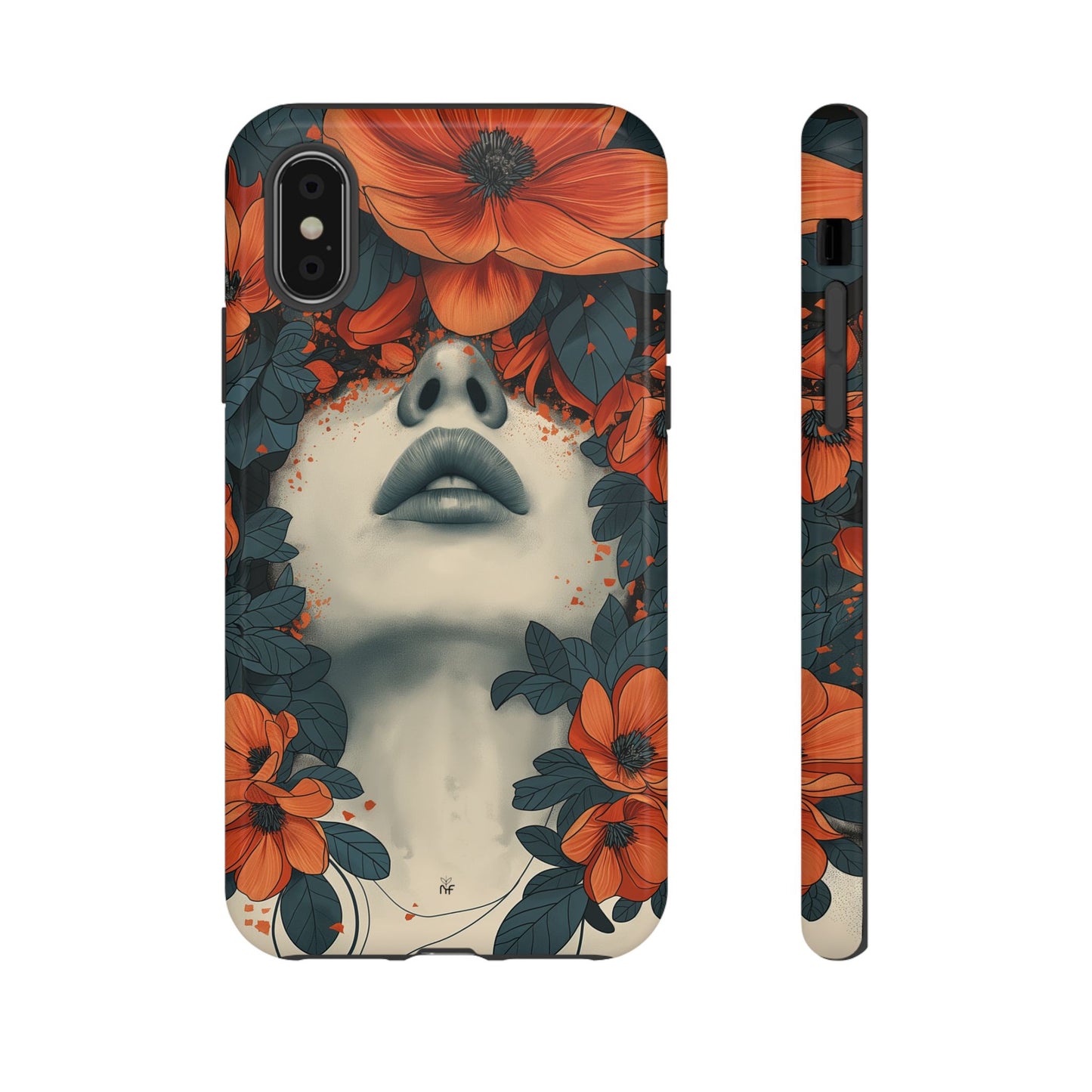 Floral Femme Art Phone Case Unique Aesthetic Design for iPhone, Samsung, Google Pixel Tough Case - NovaFlair