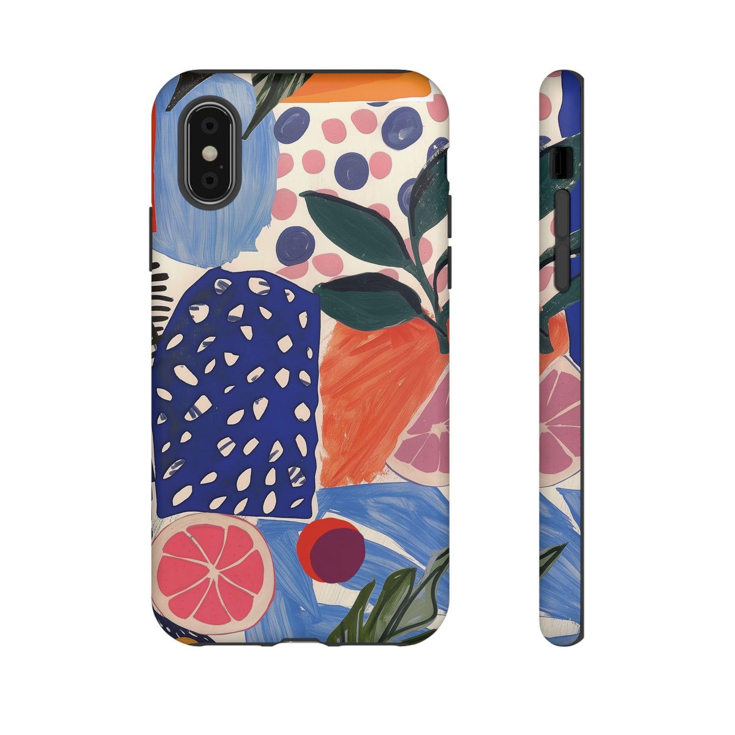 Vibrant Coquette Abstract Art Collage Phone Case – Artistic Design for iPhone - NovaFlair