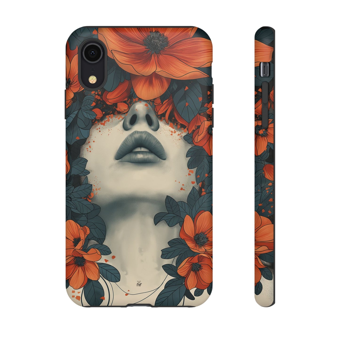 Floral Femme Art Phone Case Unique Aesthetic Design for iPhone, Samsung, Google Pixel Tough Case - NovaFlair