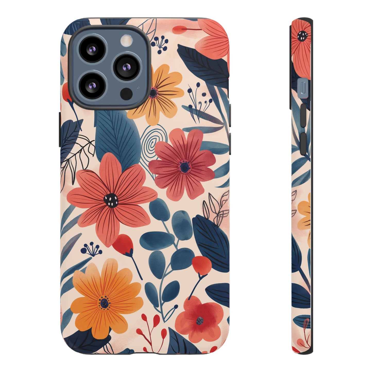 Bright Floral Garden Phone Case – Vibrant Artistic Design for iPhone, Samsung, Google Pixel