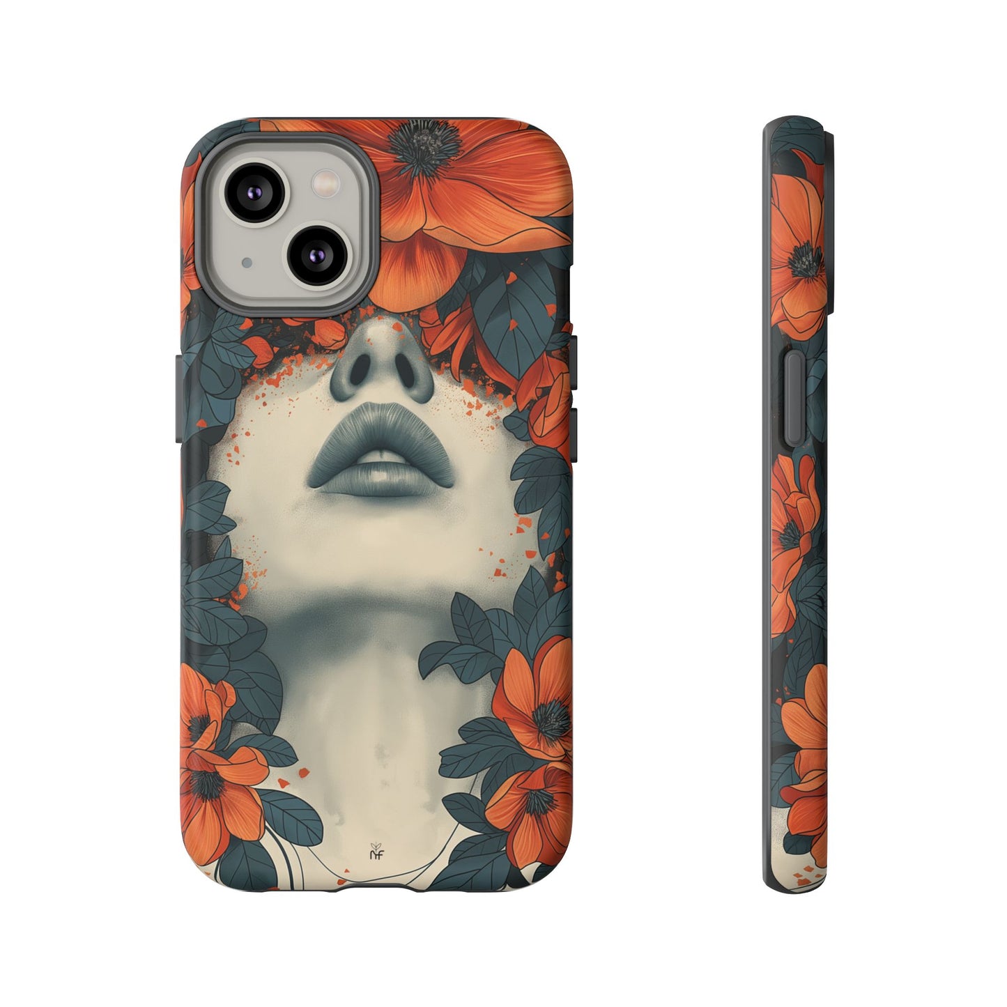 Floral Femme Art Phone Case Unique Aesthetic Design for iPhone, Samsung, Google Pixel Tough Case