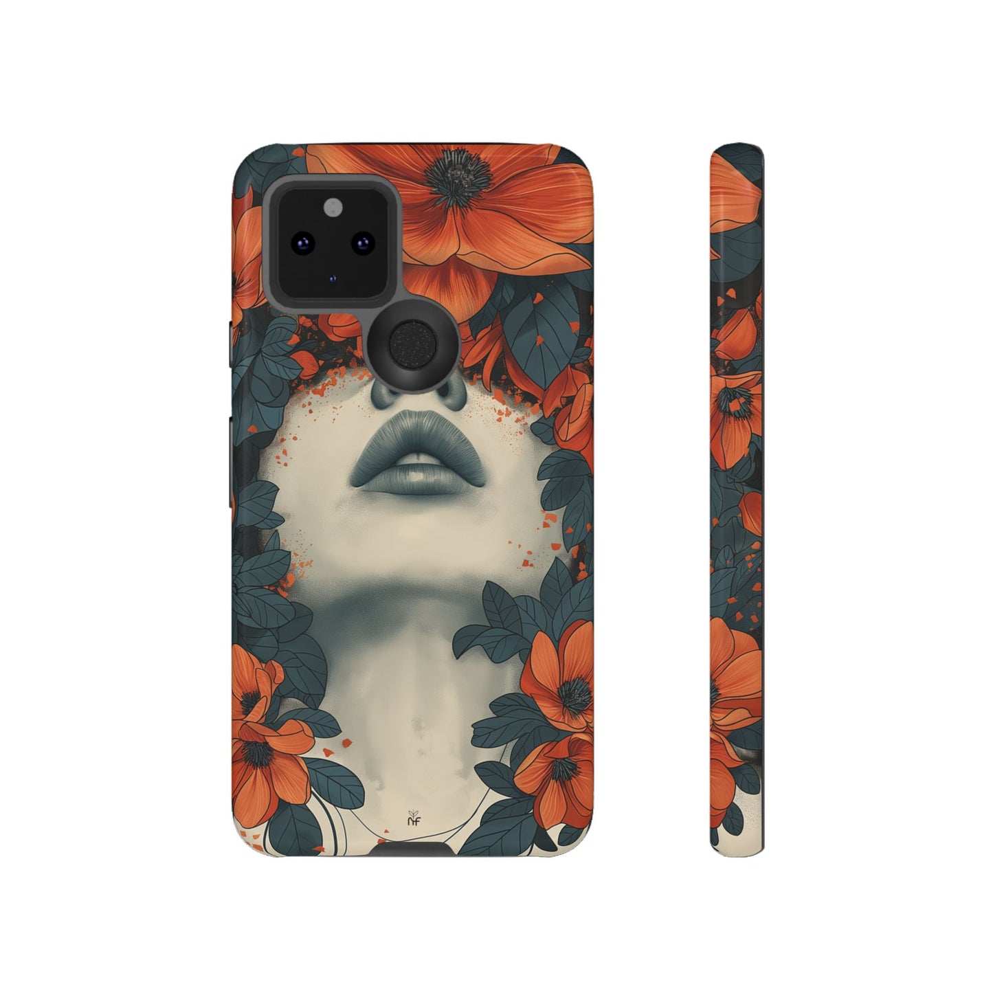 Floral Femme Art Phone Case Unique Aesthetic Design for iPhone, Samsung, Google Pixel Tough Case