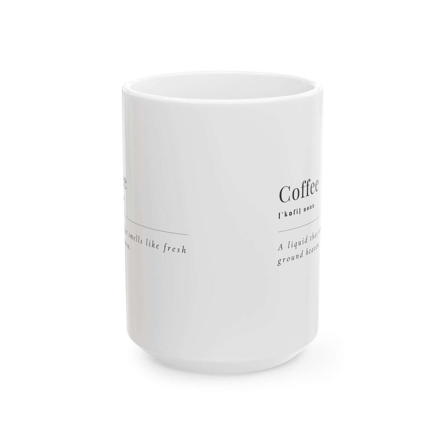 Coffee Lover's Ceramic Mug - Inspirational Gift for Coffee Enthusiasts, Home Office Decor, Birthday Present, Practical Kitchenware, Tea and