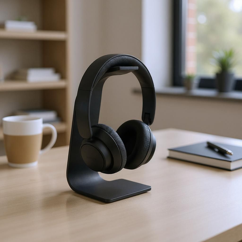 Minimalist 3D Printed Headphone Stand – Space-Saving Desk Display for Gamers, Creators & Audiophiles