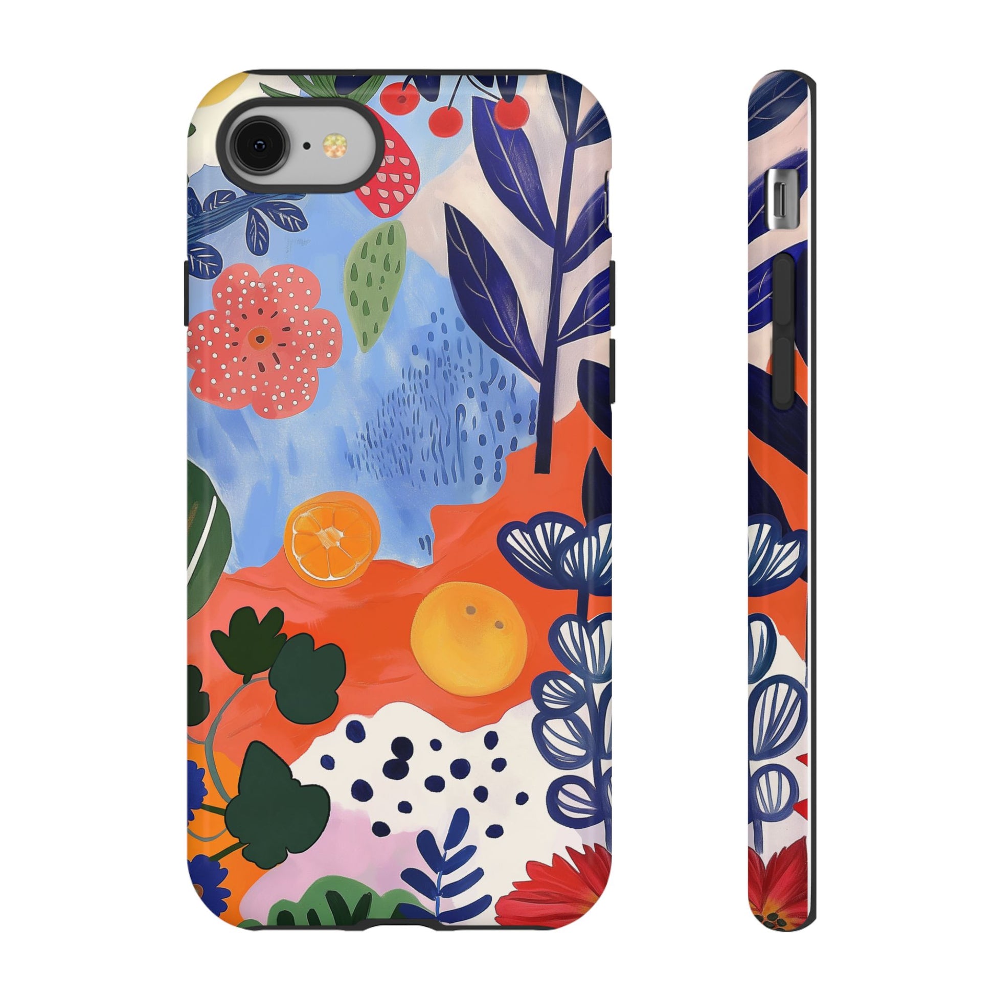 Colorful Abstract Floral Phone Case – Modern Art Design for iPhone, Samsung, Google Pixel Tough Case - NovaFlair